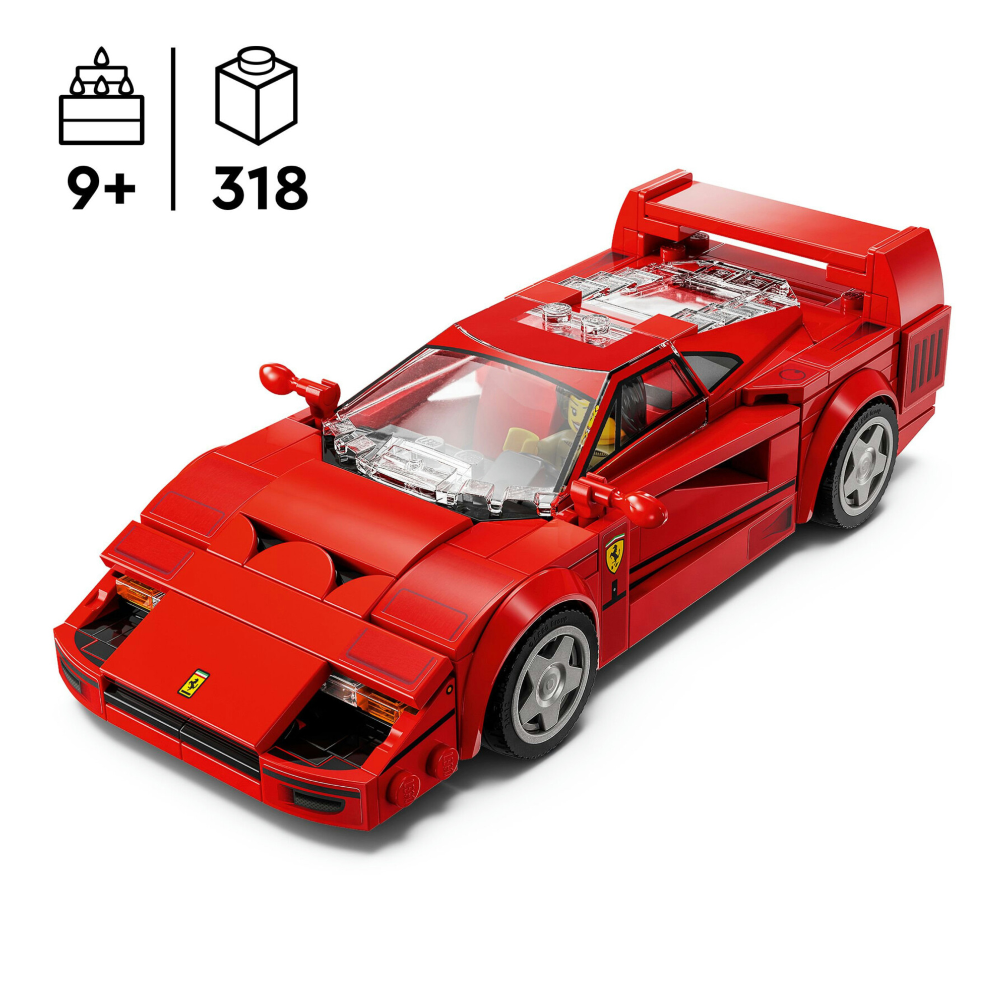 Lego speed champions 76934 supercar ferrari f40, modellino di auto sportiva, macchina giocattolo da collezione per bambini 9+ - LEGO SPEED CHAMPIONS