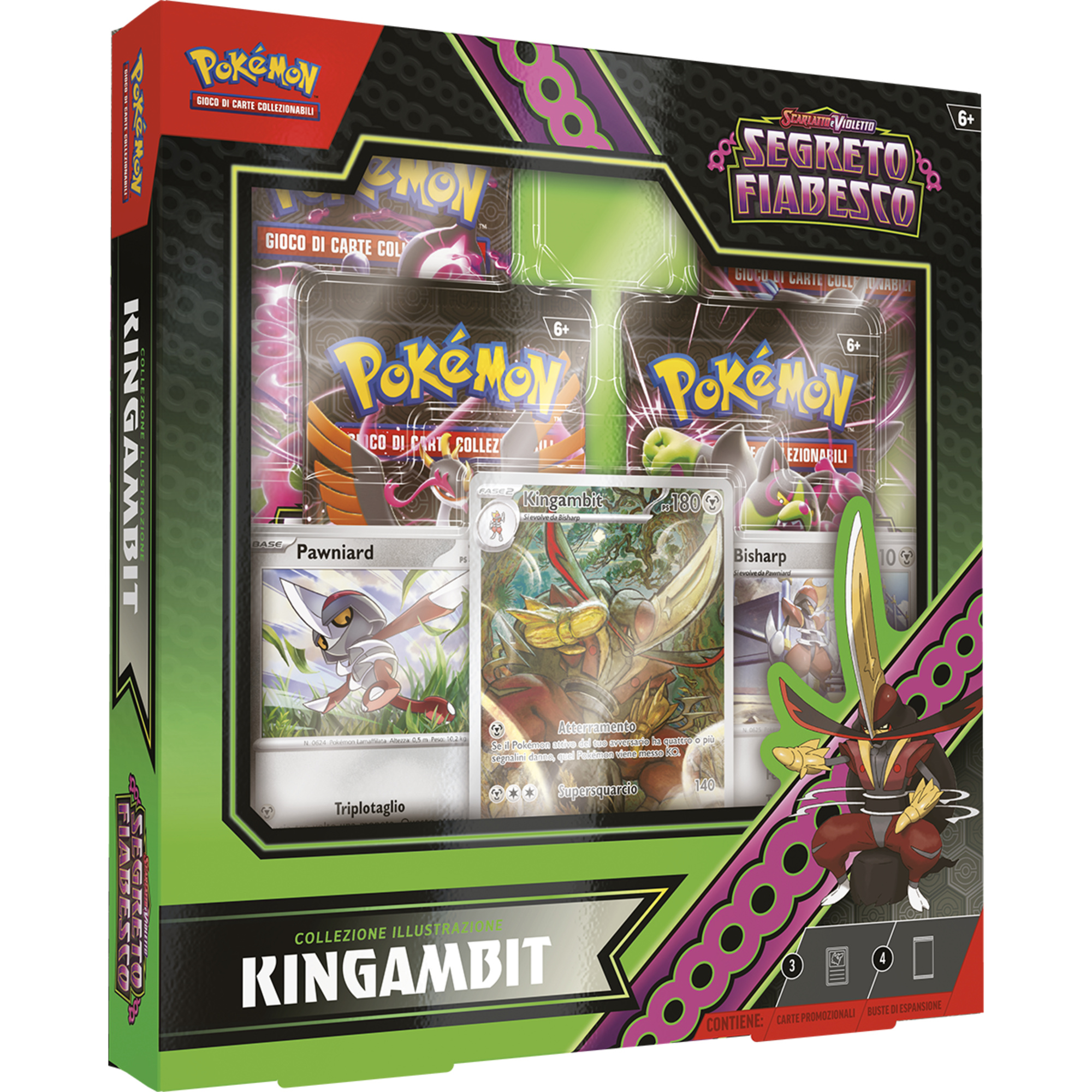 Pokemon sv6.5 segreto fiabesco collezione illustrazione kingambit - POKEMON