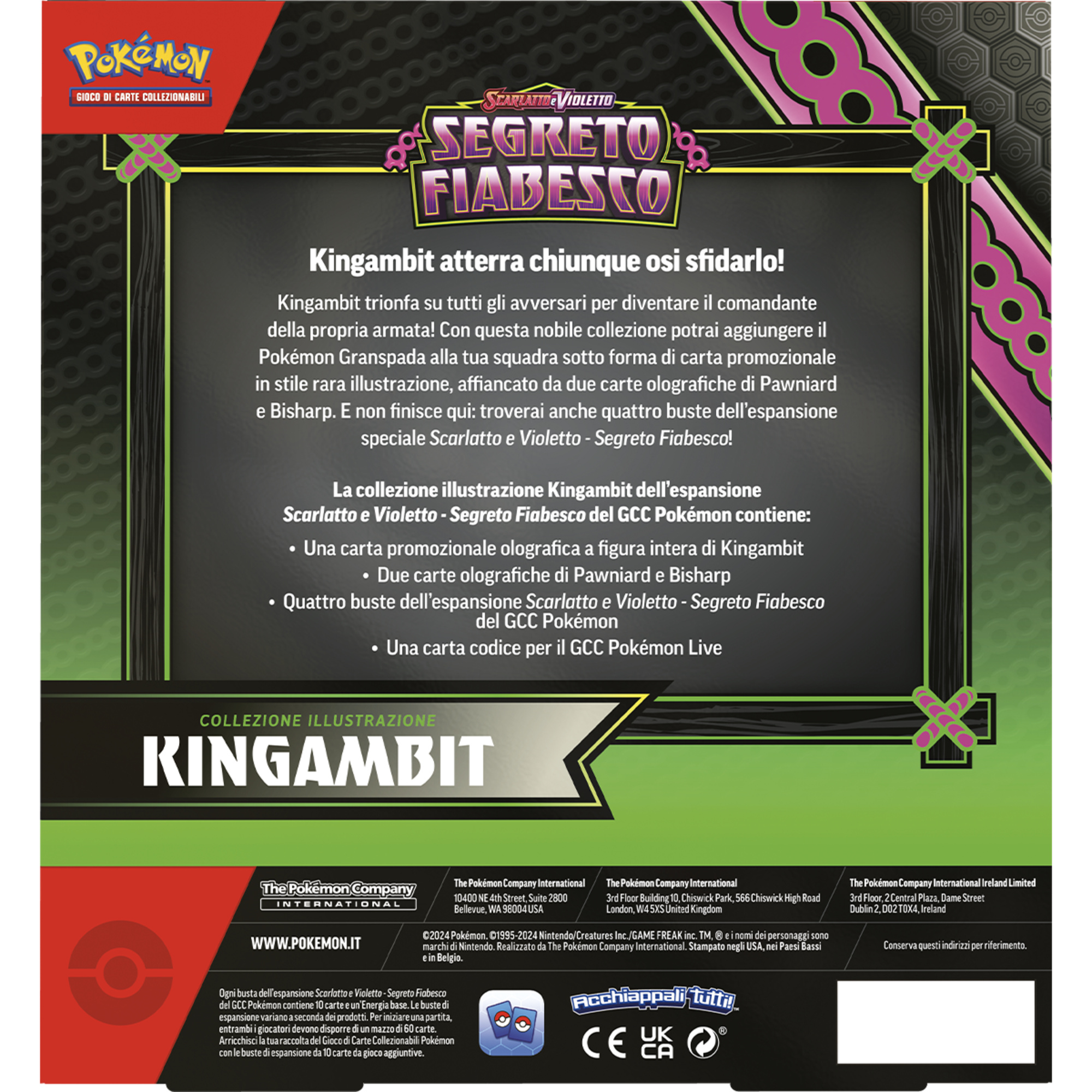 Pokemon sv6.5 segreto fiabesco collezione illustrazione kingambit - POKEMON