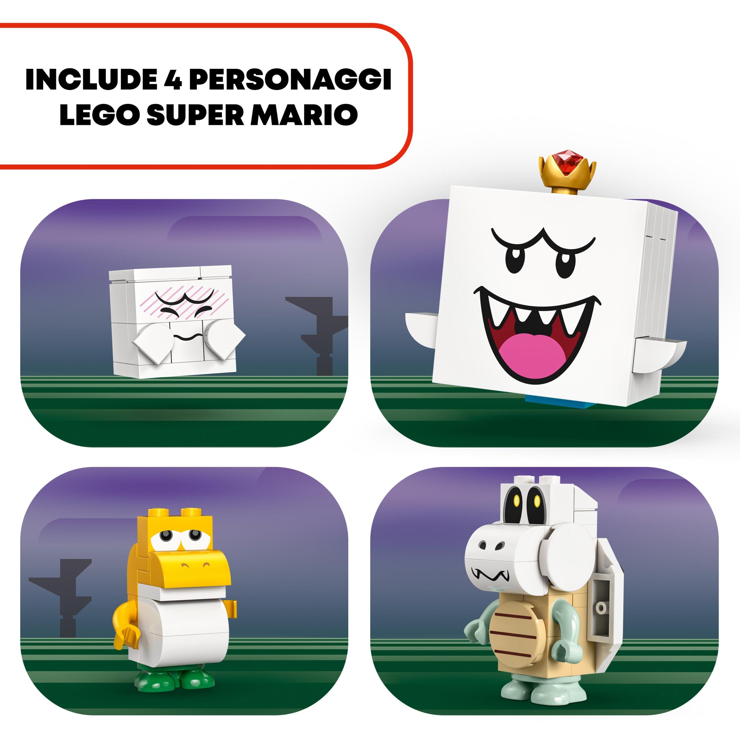 Lego super mario 71436 villa stregata di re boo, casa giocattolo con personaggi nintendo da collezione, giochi per bambini 8+ - LEGO® Super Mario™