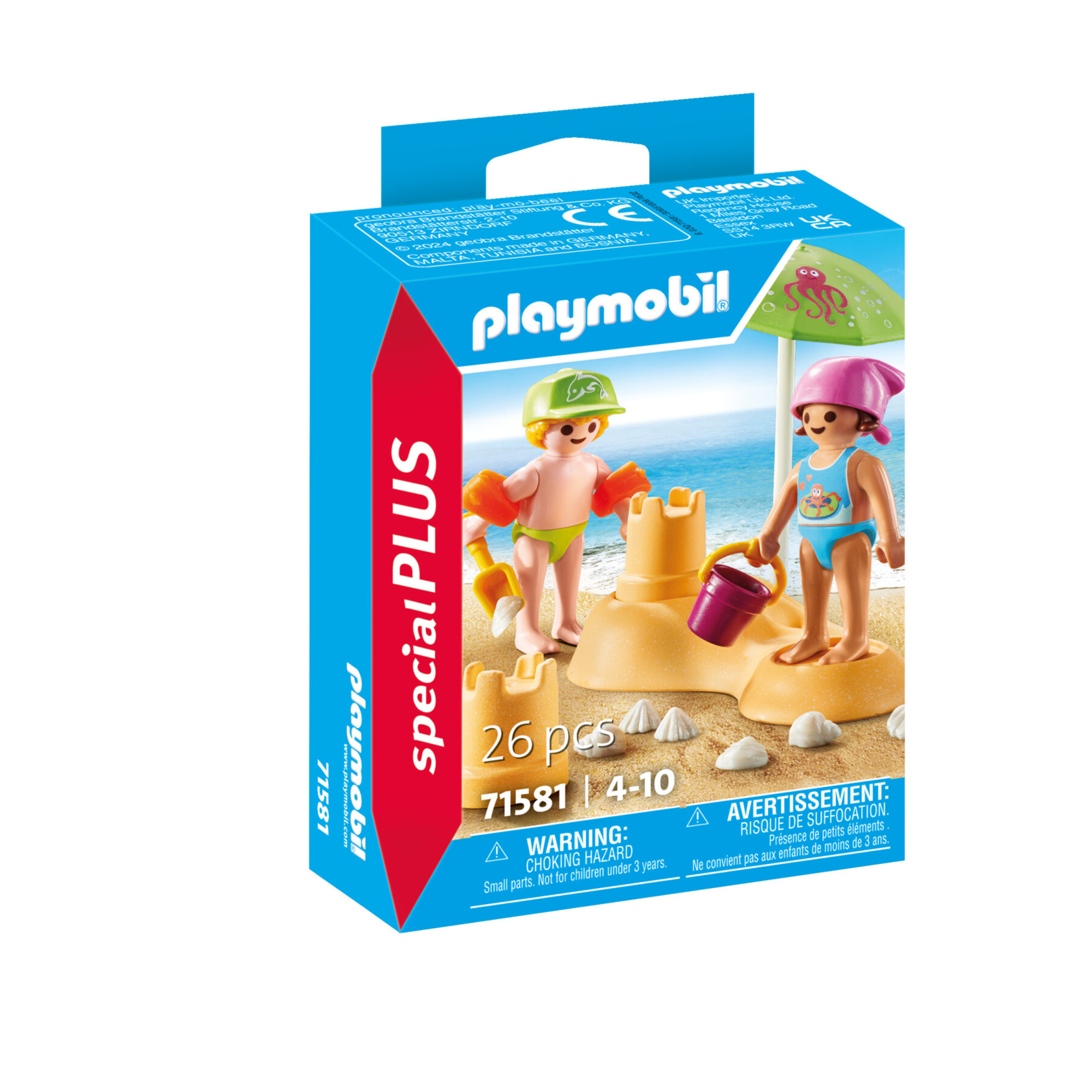 Playmobil special plus 71581 bambini con castello di sabbia per bambini dai 4 anni - 