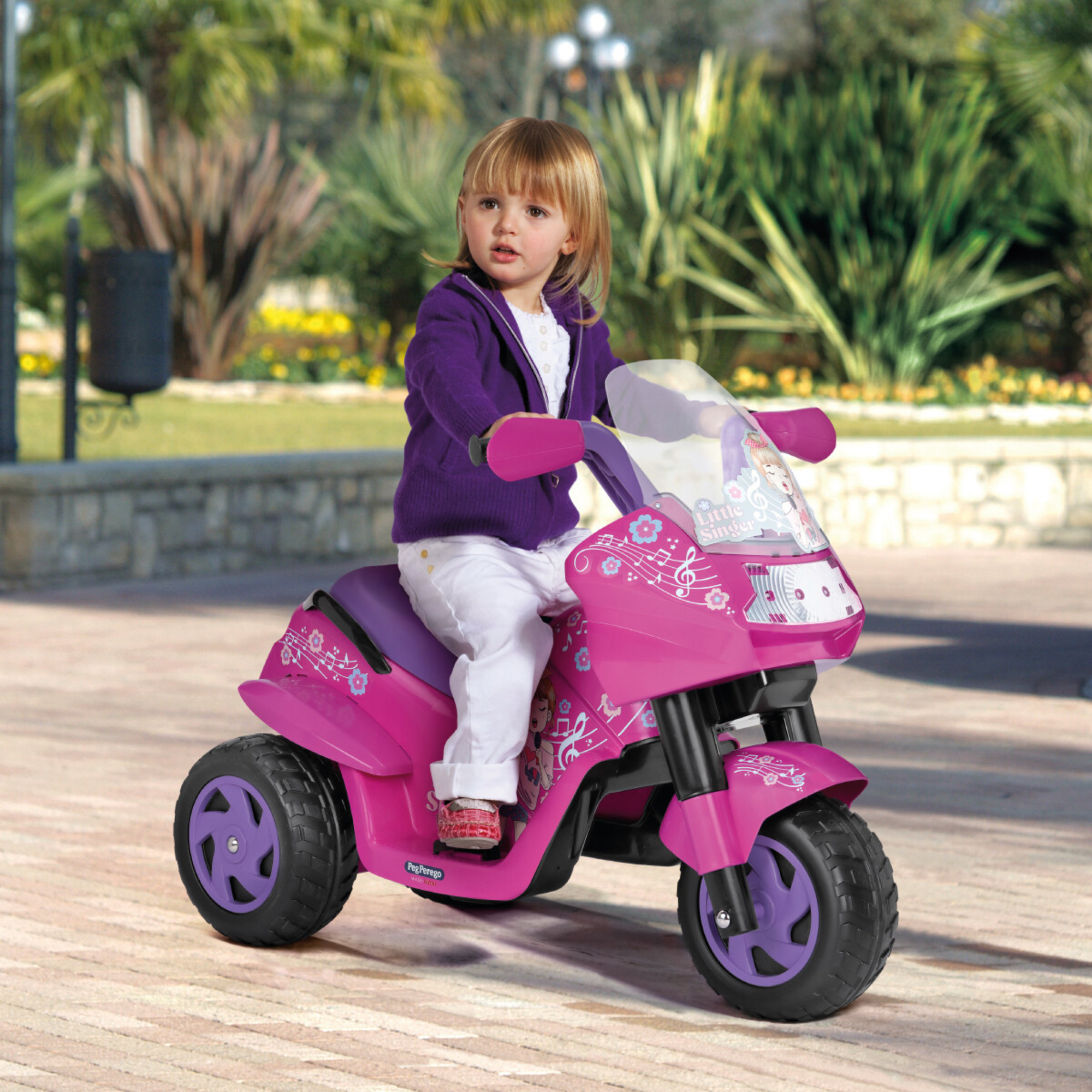 Little singer - peg perego - moto elettrica a batteria ricaricabile da 6v - Peg Perego