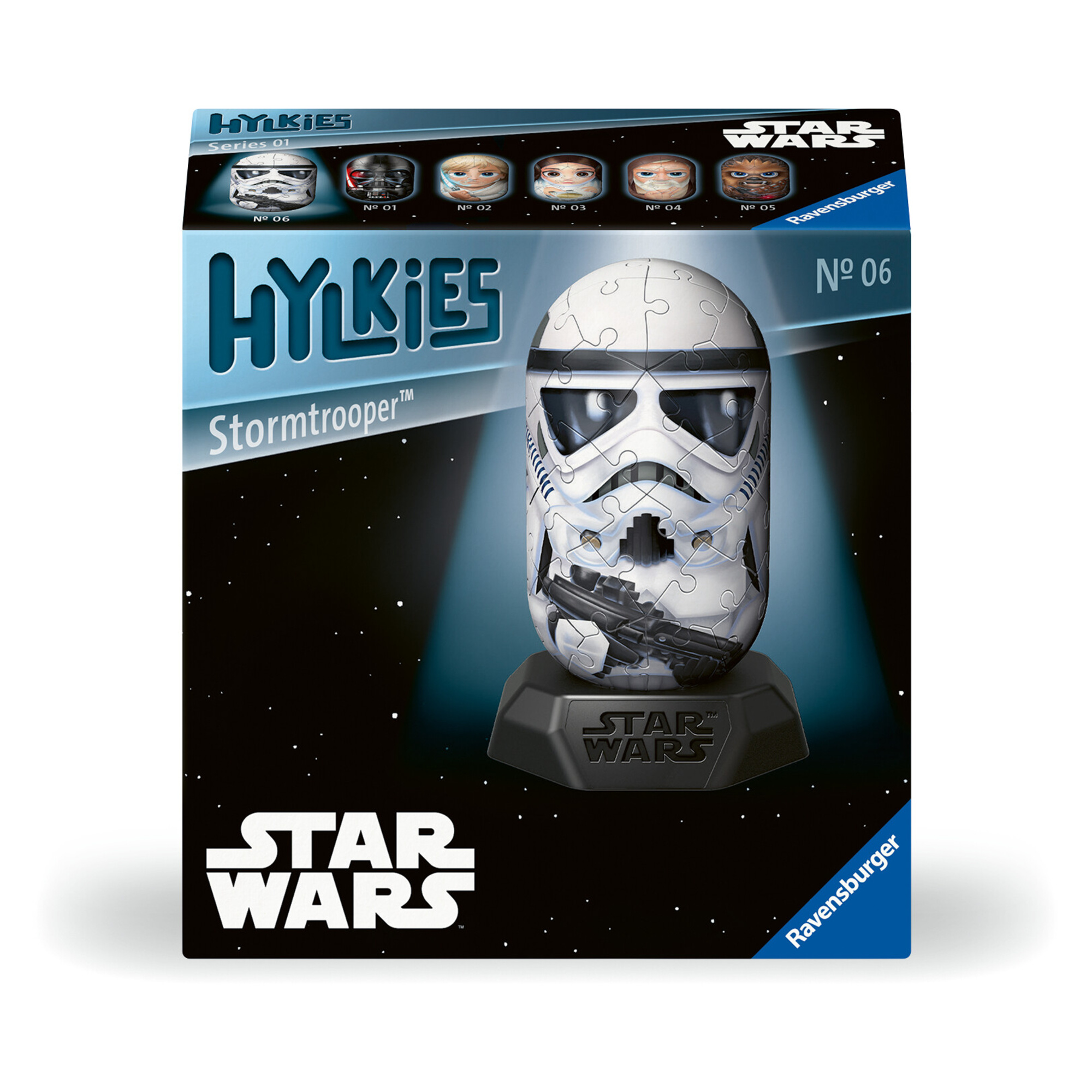 Ravensburger - hylkies star wars, stormtrooper, personaggi collezionabili, 54 pezzi - RAVENSBURGER 3D PUZZLE