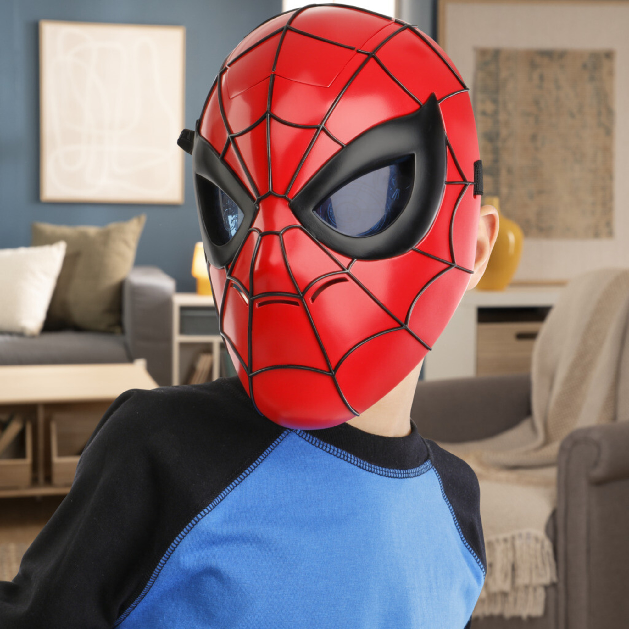 Hasbro marvel spider-man, maschera elettronica, giocattolo per i giochi d'imitazione - Spiderman