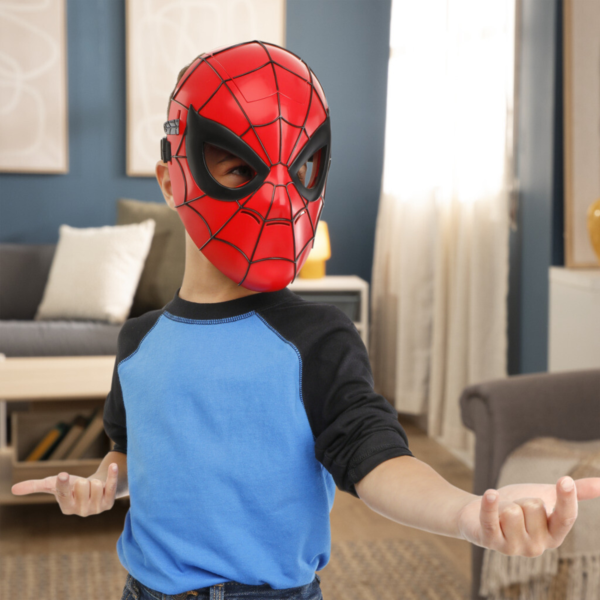 Hasbro marvel spider-man, maschera elettronica, giocattolo per i giochi d'imitazione - Spiderman