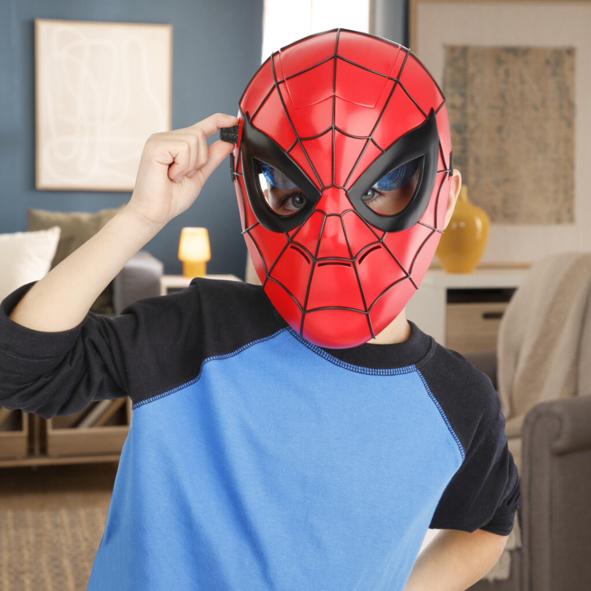 Hasbro marvel spider-man, maschera elettronica, giocattolo per i giochi d'imitazione - Spiderman