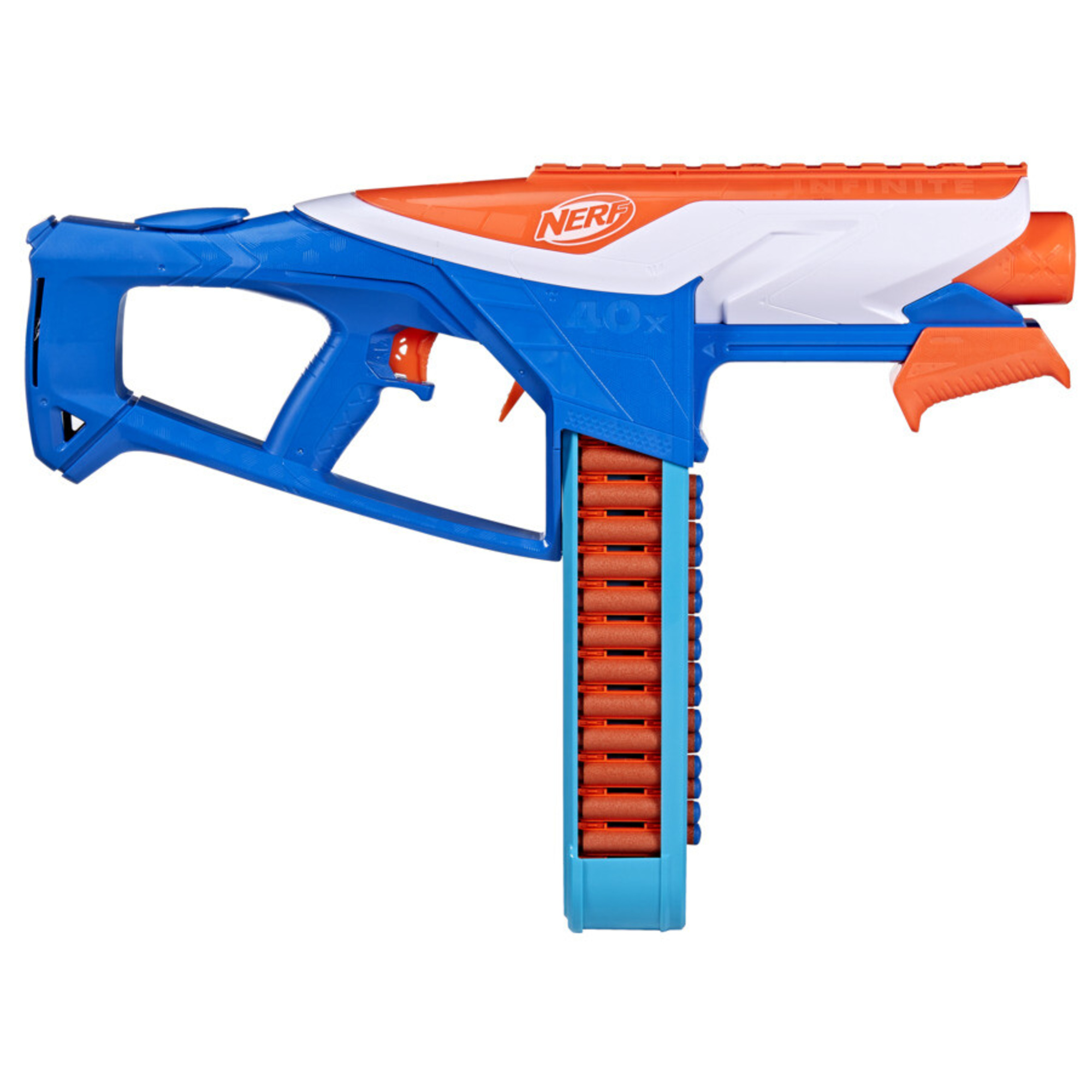 Nerf n-series, infinite, blaster con 80 dardi nerf n1, catena da battaglia da 40 dardi, giocattoli per bambini e bambine dagli 8 anni in su - NERF