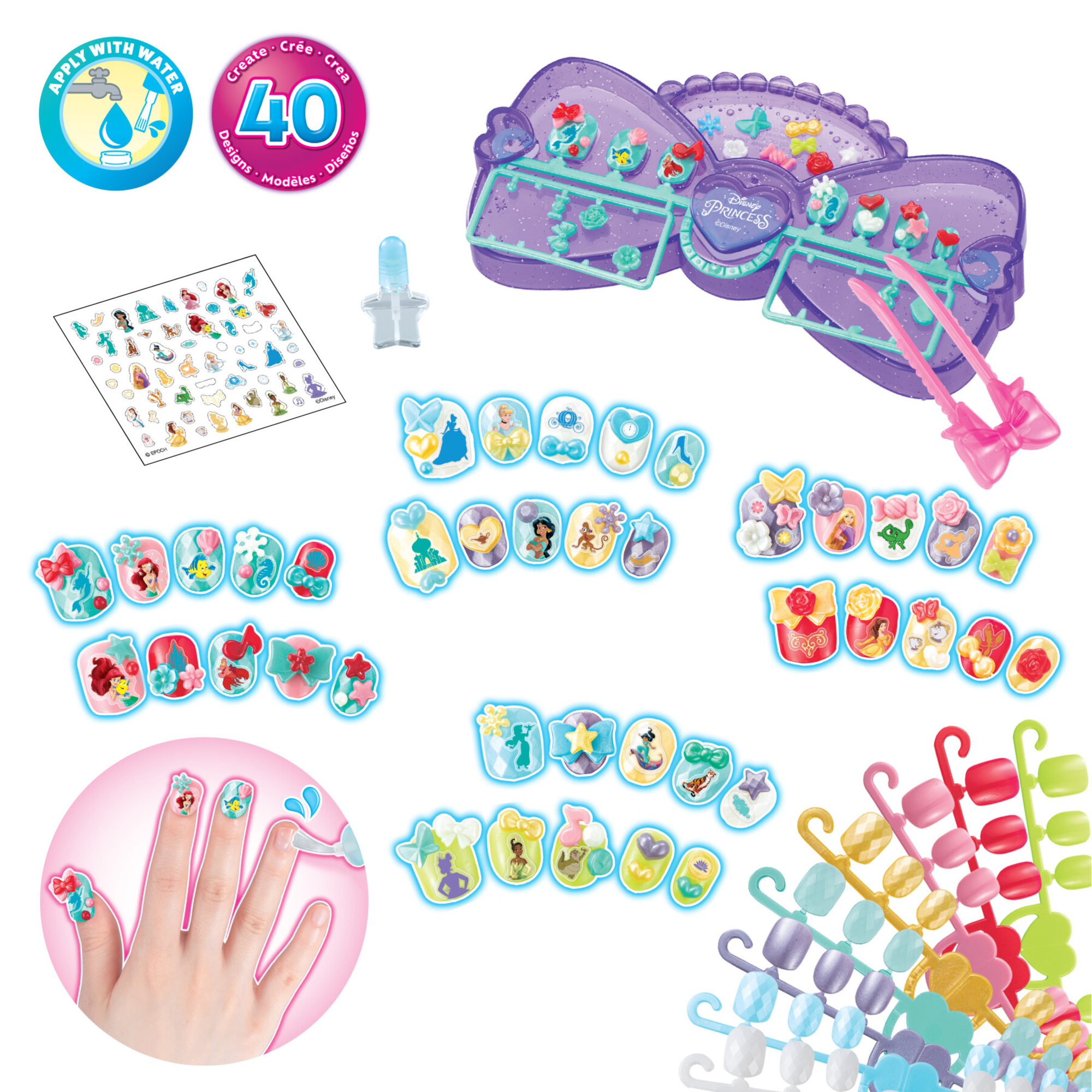 Aquabeads  -   nail designer kit  -  disney princess - AQUABEADS