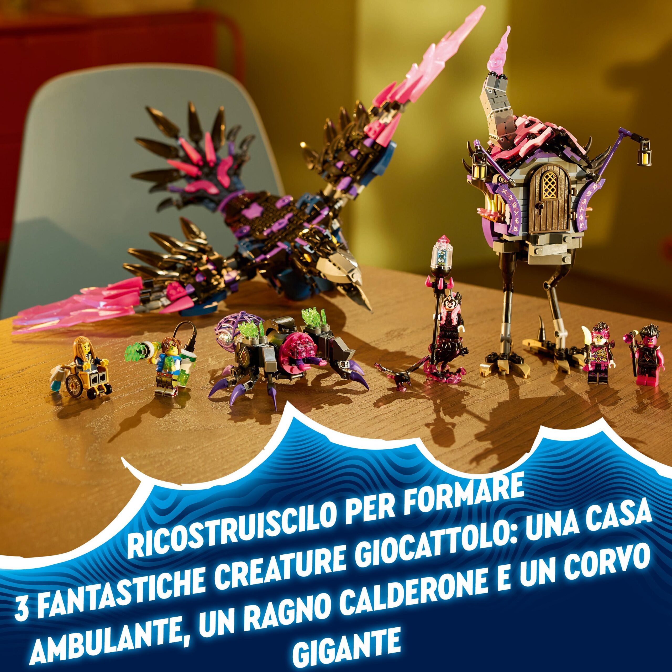 Lego dreamzzz 71478 corvo di mezzanotte della mai-strega, giocattolo trasformabile in casa o ragno, giochi per bambini 9+ - LEGO DREAMZZZ