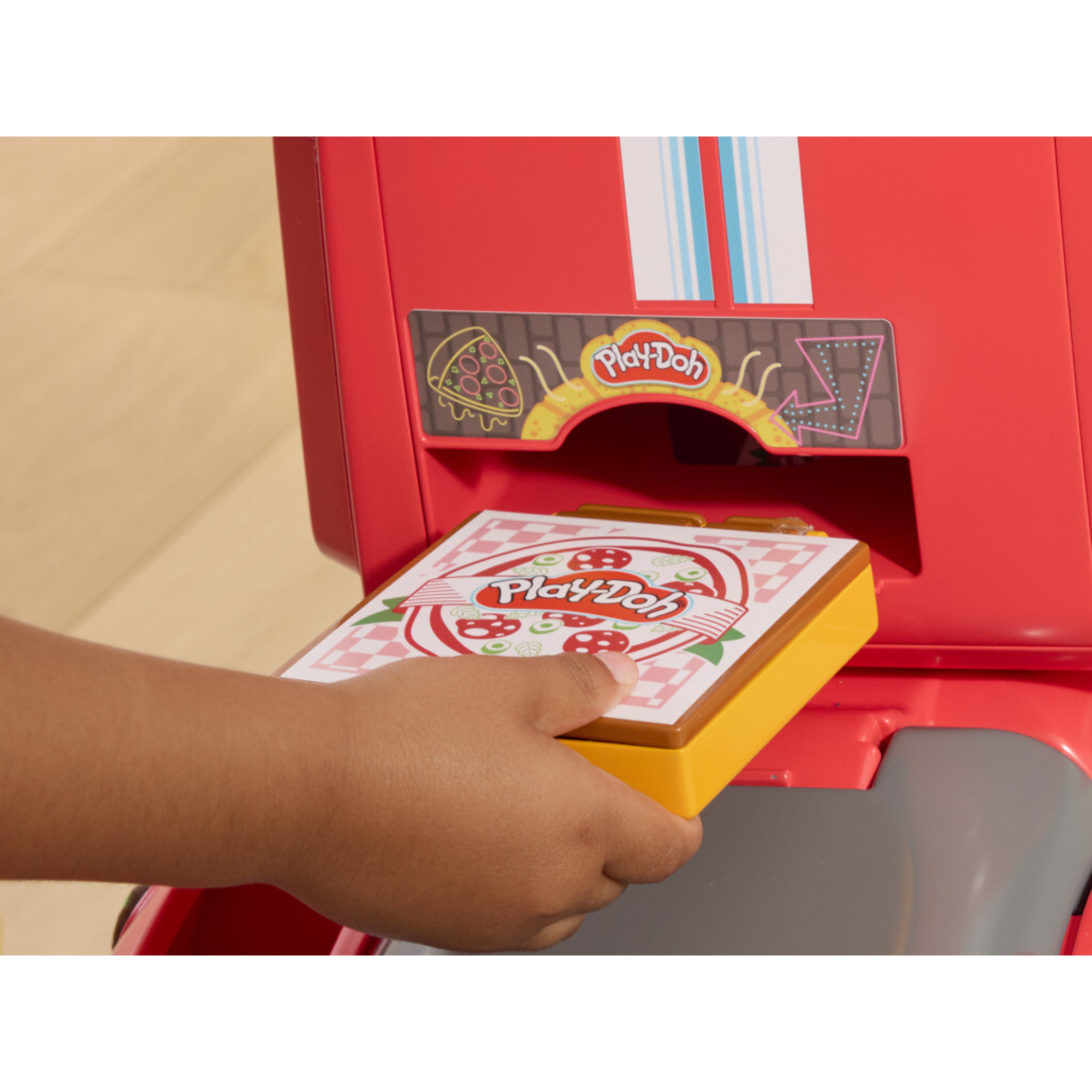 Play-doh - pizza delivery scooter, playset con scooter per consegnare le pizze, attività manuali per bambini e bambine - PLAY-DOH