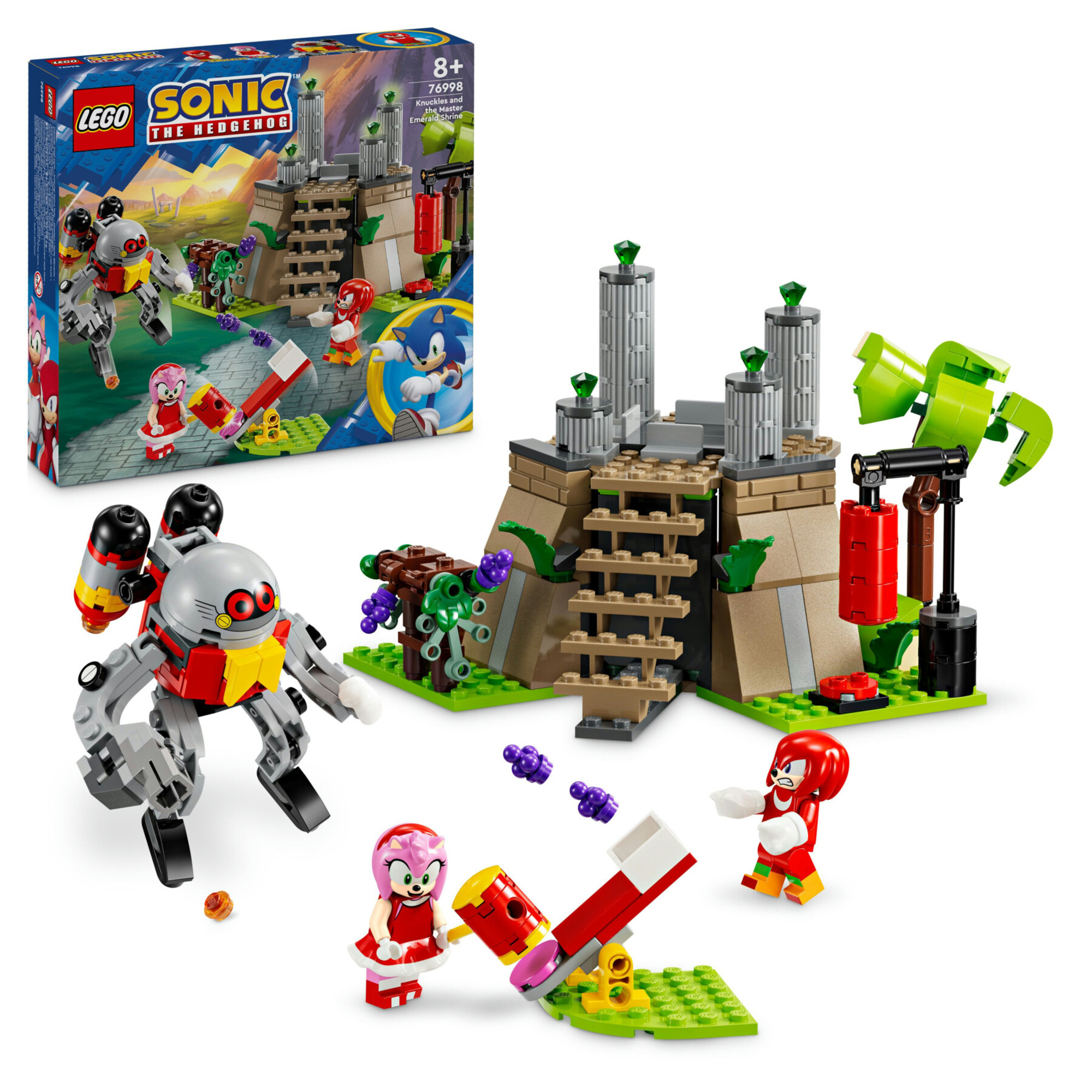 Lego sonic the hedgehog 76998 knuckles e il santuario del master emerald, set con alloggio e personaggi, gioco per bambini 8+ - Lego