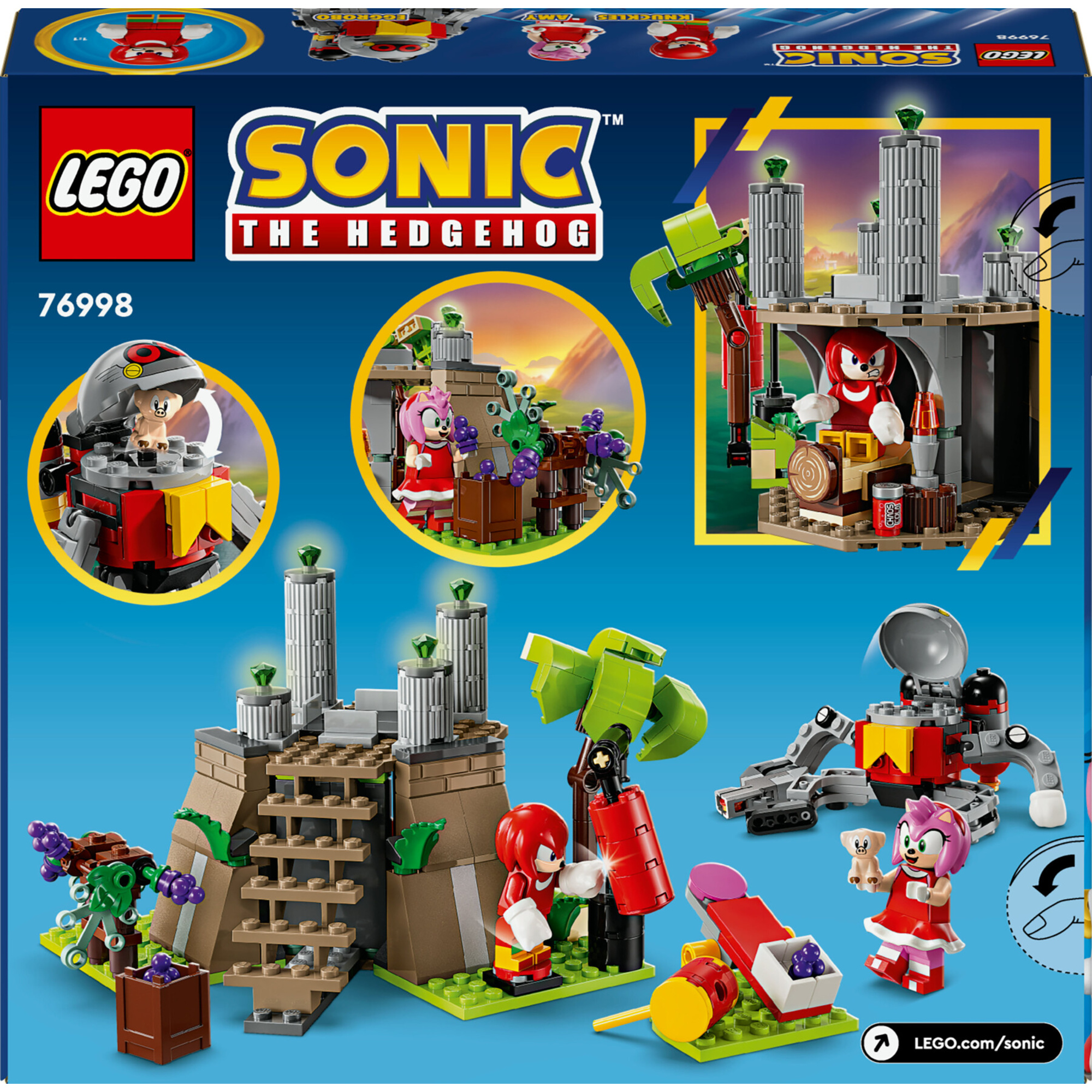 Lego sonic the hedgehog 76998 knuckles e il santuario del master emerald, set con alloggio e personaggi, gioco per bambini 8+ - Lego