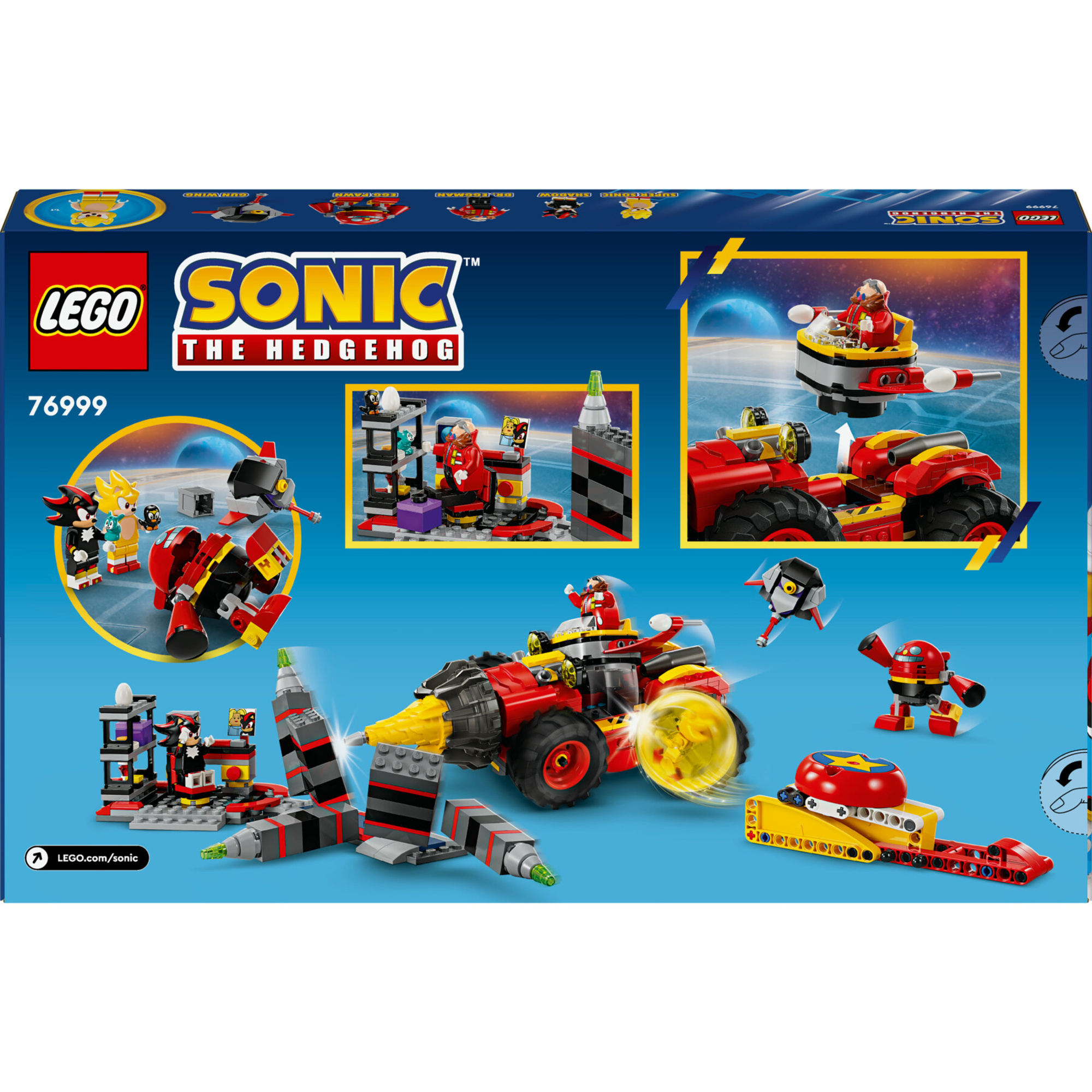 Lego sonic the hedgehog 76999 super sonic vs. egg drillster, giocattolo con 7 personaggi e veicolo da costruire per bambini 8+