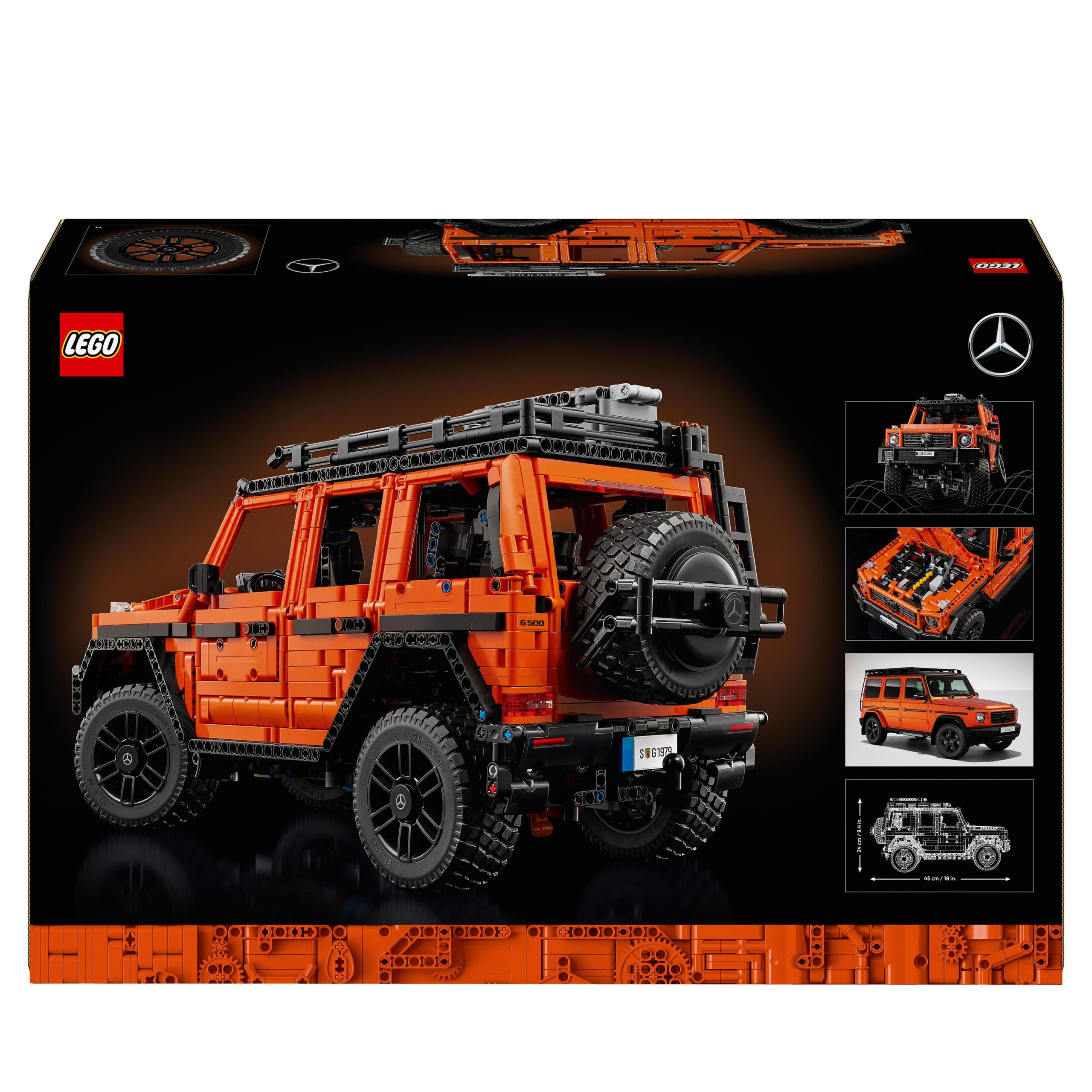 Lego technic 42177 mercedes-benz g 500 professional line, modellino di auto fuoristrada 4x4 da costruire, regalo per adulti - LEGO TECHNIC