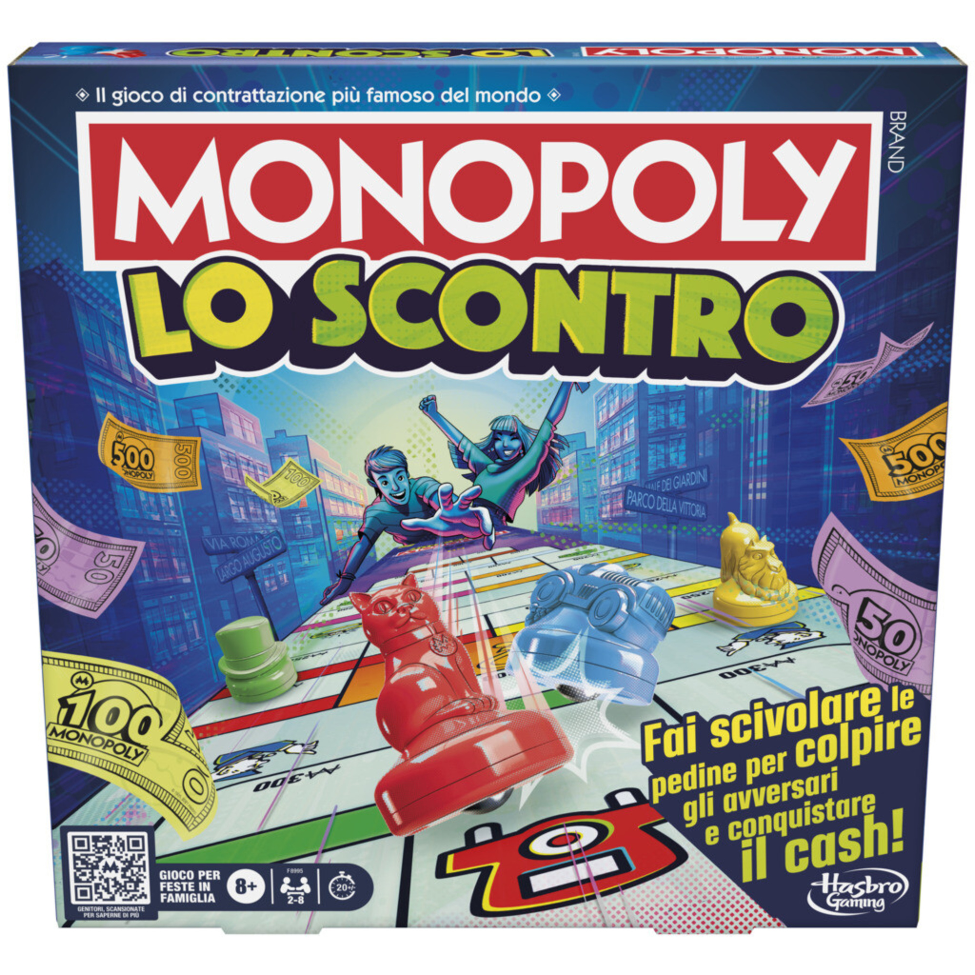 Monopoly - lo scontro, gioco da tavolo per feste in famiglia - MONOPOLY