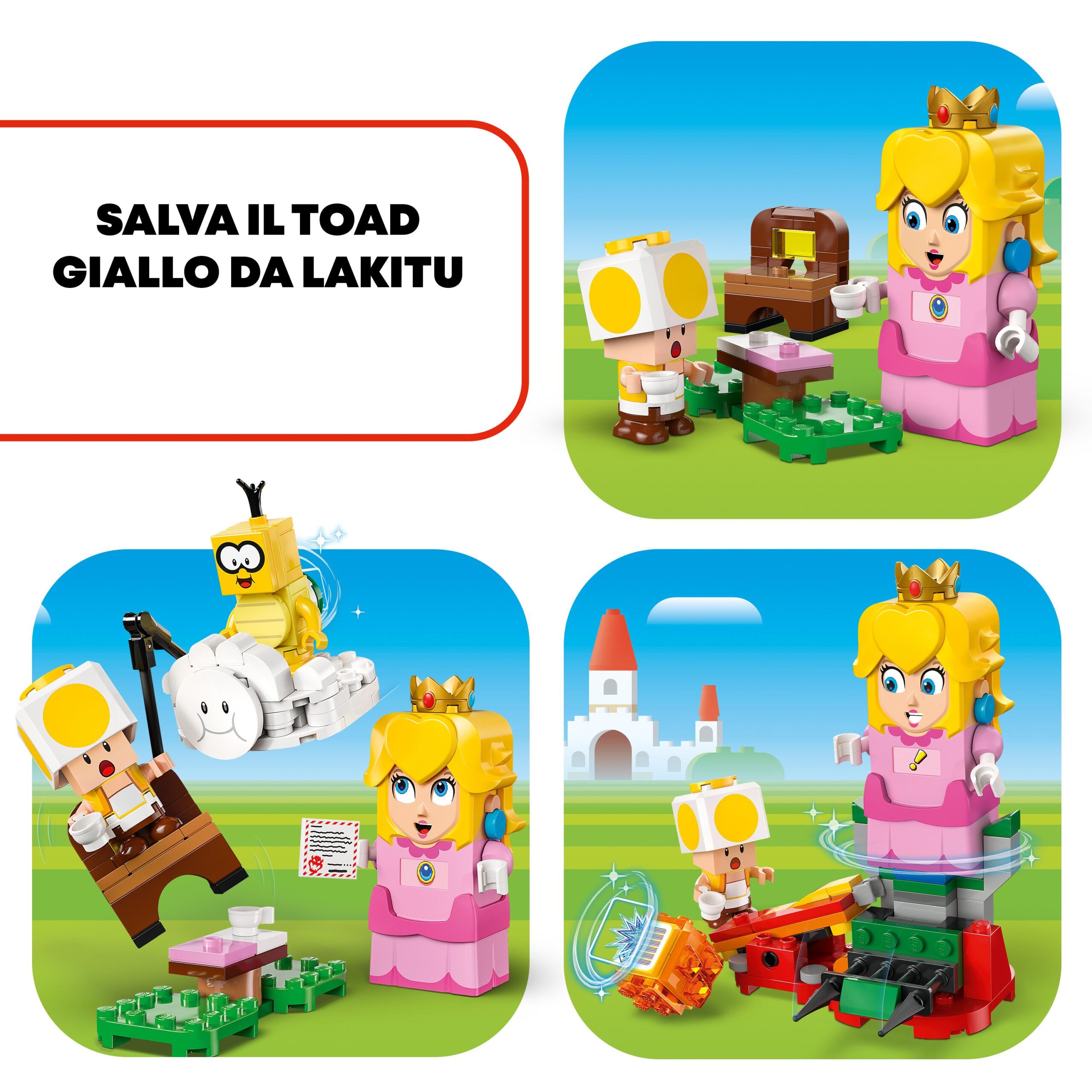 Lego super mario 71441 avventure di lego peach interattiva, giocattolo con personaggi e principessa nintendo per bambini 6+ - LEGO® Super Mario™, Lego