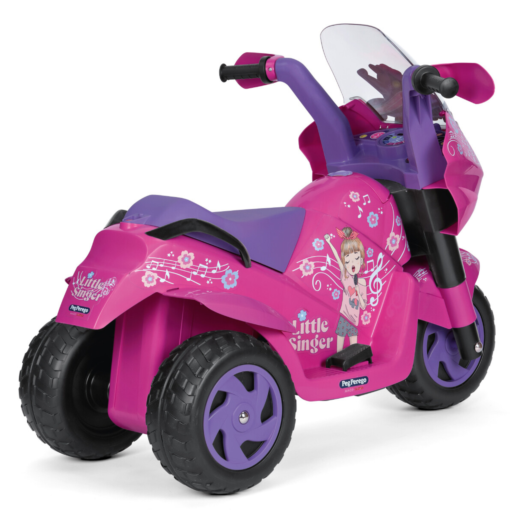 Little singer - peg perego - moto elettrica a batteria ricaricabile da 6v - Peg Perego