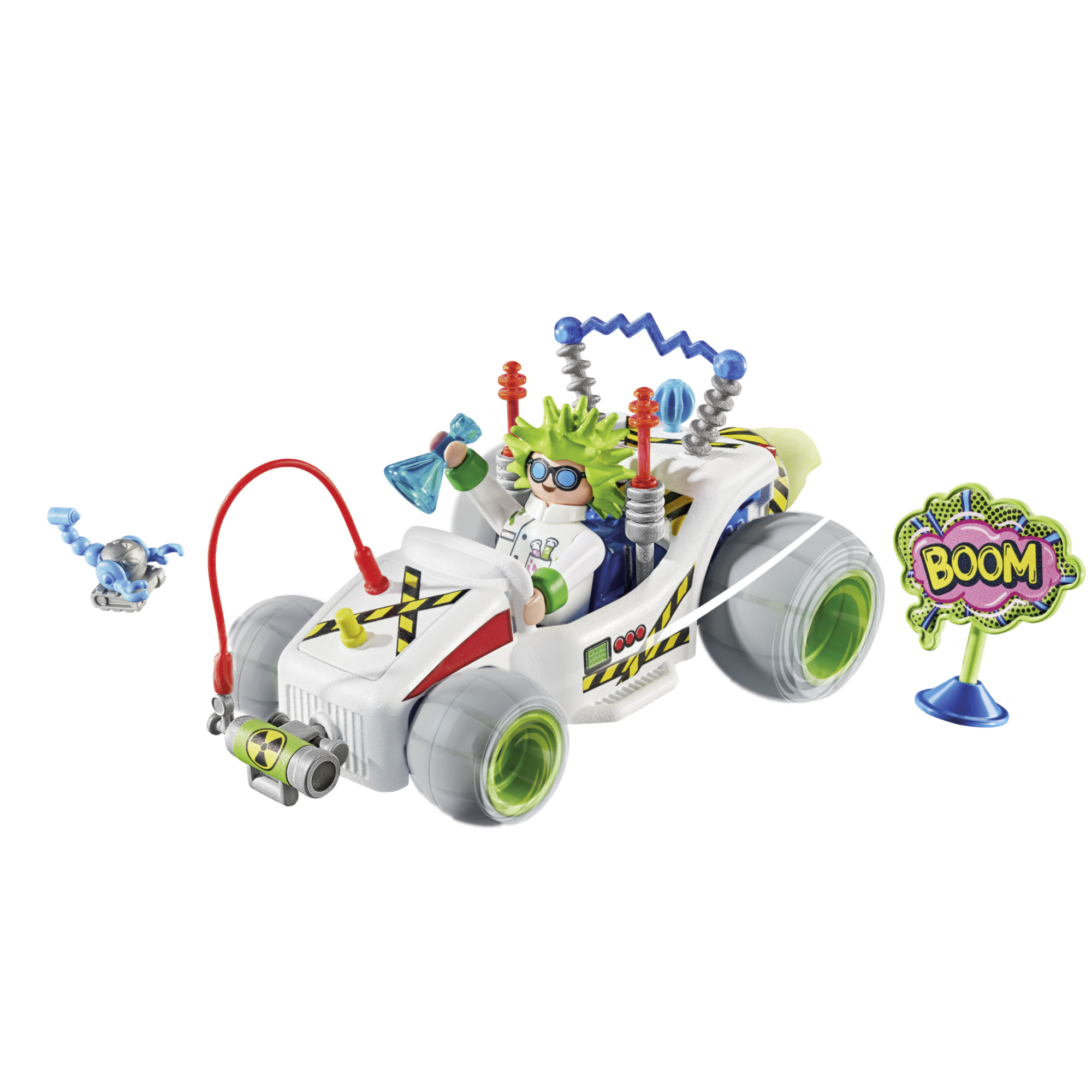 Playmobil funstars 71633 racing professor giocattolo - ideale per bambini dai 4 anni - Playmobil