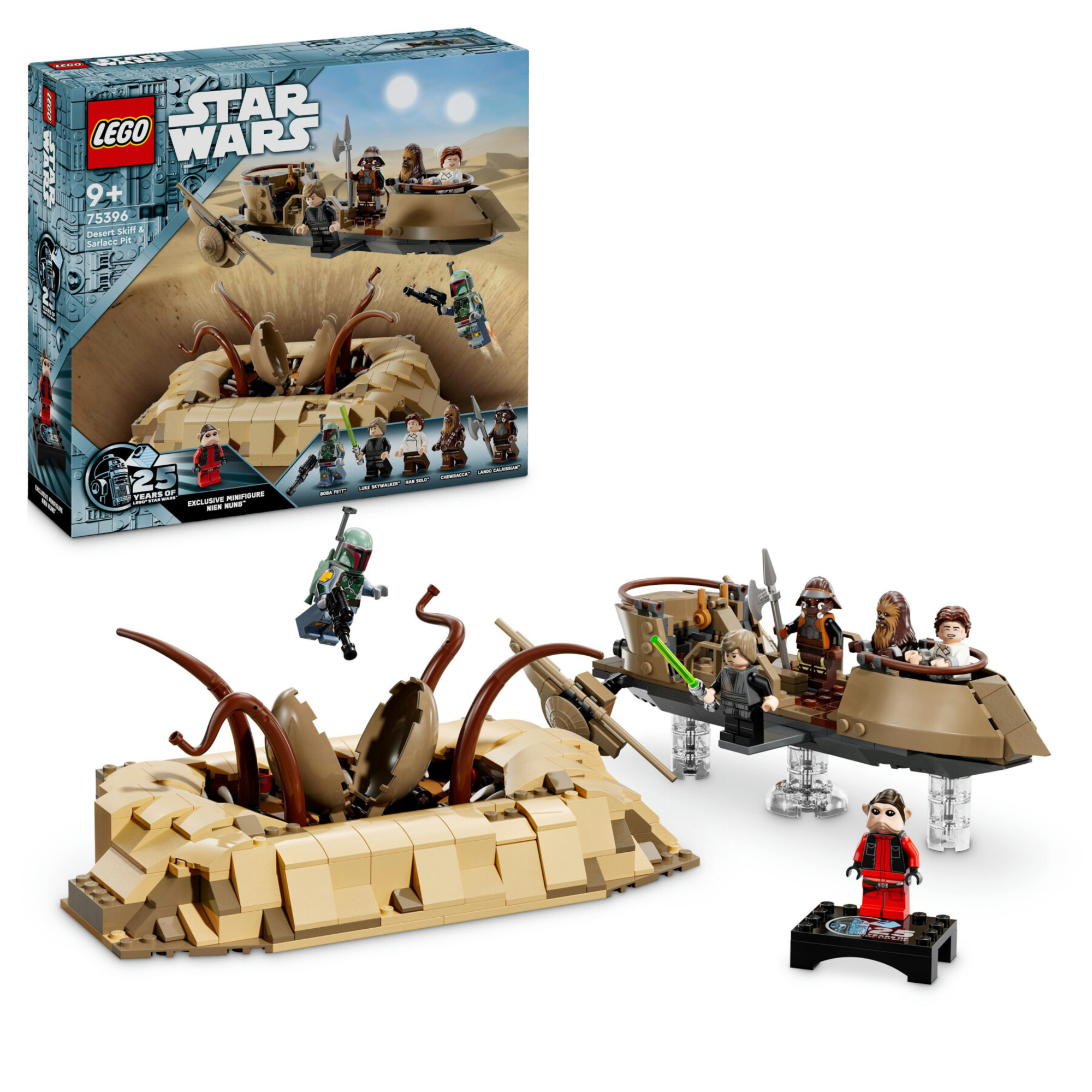 Lego star wars 75396 skiff del deserto e fossa del sarlacc, astronave giocattolo e mostro da costruire, giochi per bambini 9+ - LEGO® Star Wars™