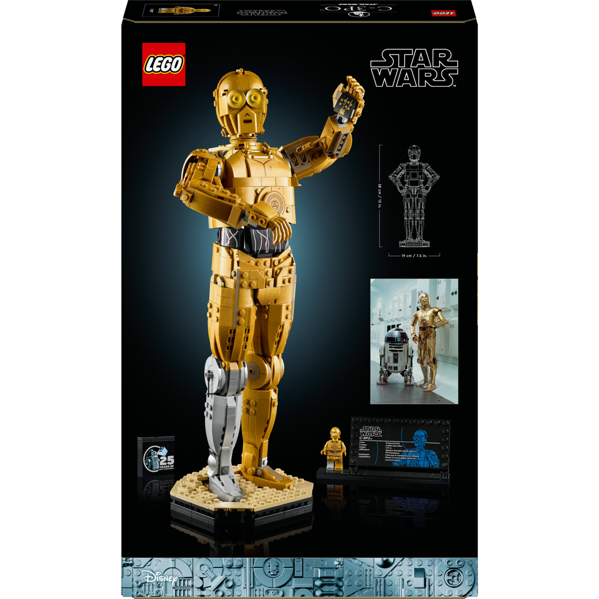 Lego star wars 75398 c-3po, modellino di droide da costruire per adulti da collezione, idea regalo per uomo, donna, lui o lei - LEGO® Star Wars™, Lego