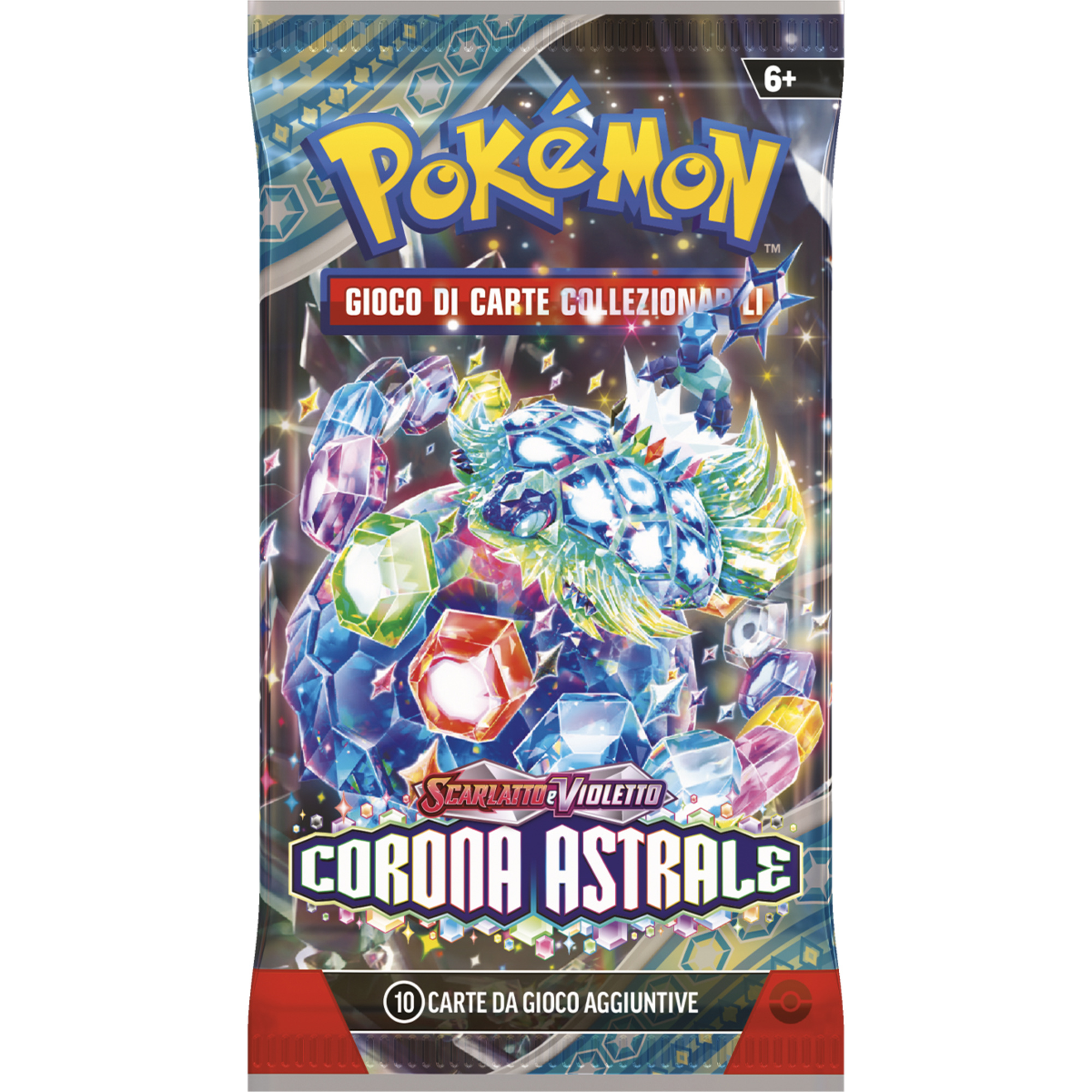 Pokemon sv7 scarlatto e violetto corona astrale busta 10 carte assortito - POKEMON