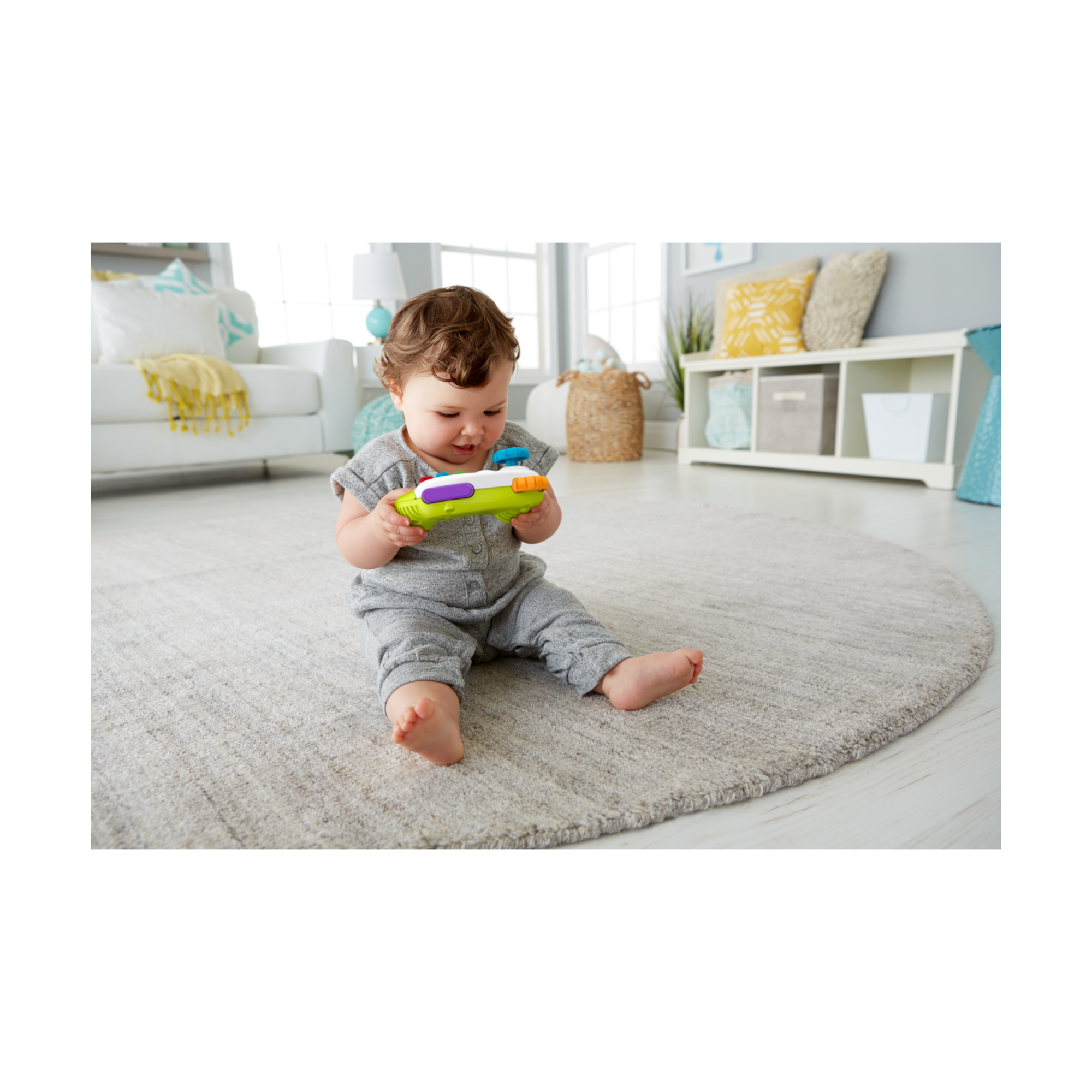 Fisher-price - controller gioca & impara, con due modalità "videogioco" e tanti pulsanti con luci e suoni - 