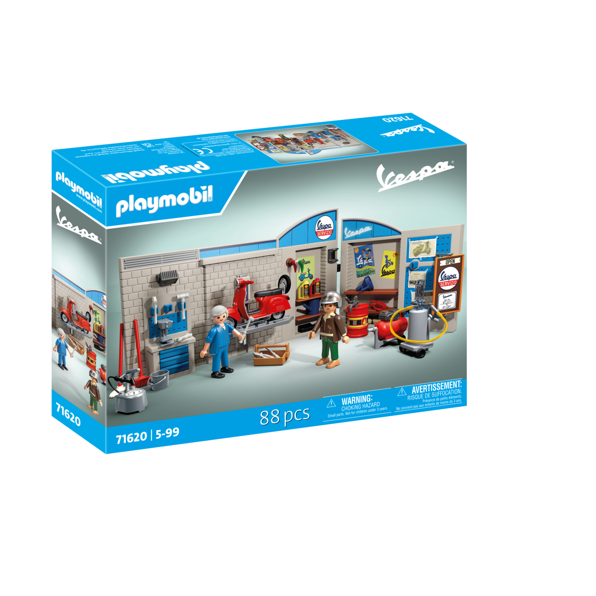 Playmobil 71620 garage vespa anni '60 per bambini dai 4 anni - Playmobil