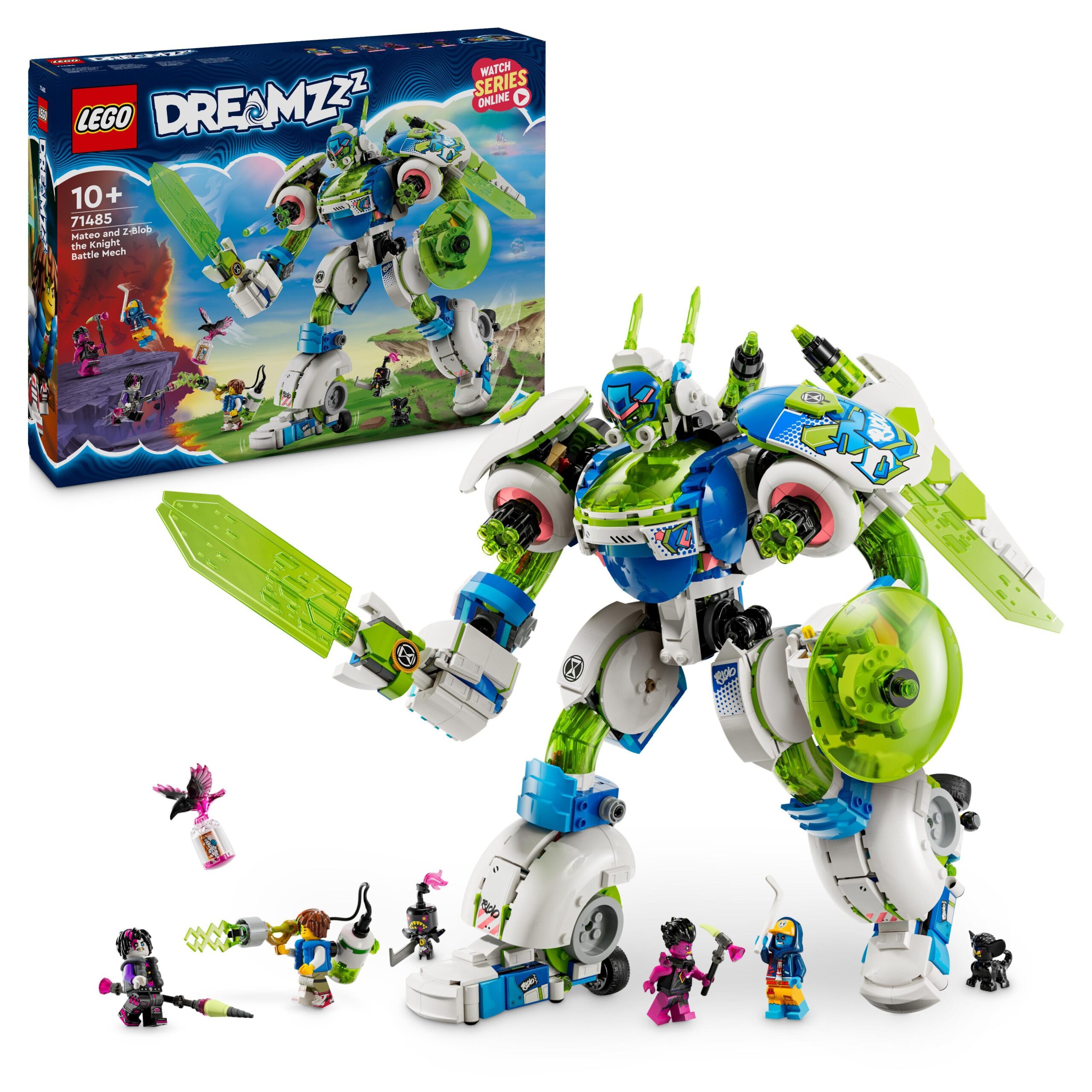 Lego dreamzzz 71485 battle mech di mateo e z-blob, astronave trasformabile in 3 diversi robot giocattolo, giochi bambini 10+ - LEGO DREAMZZZ