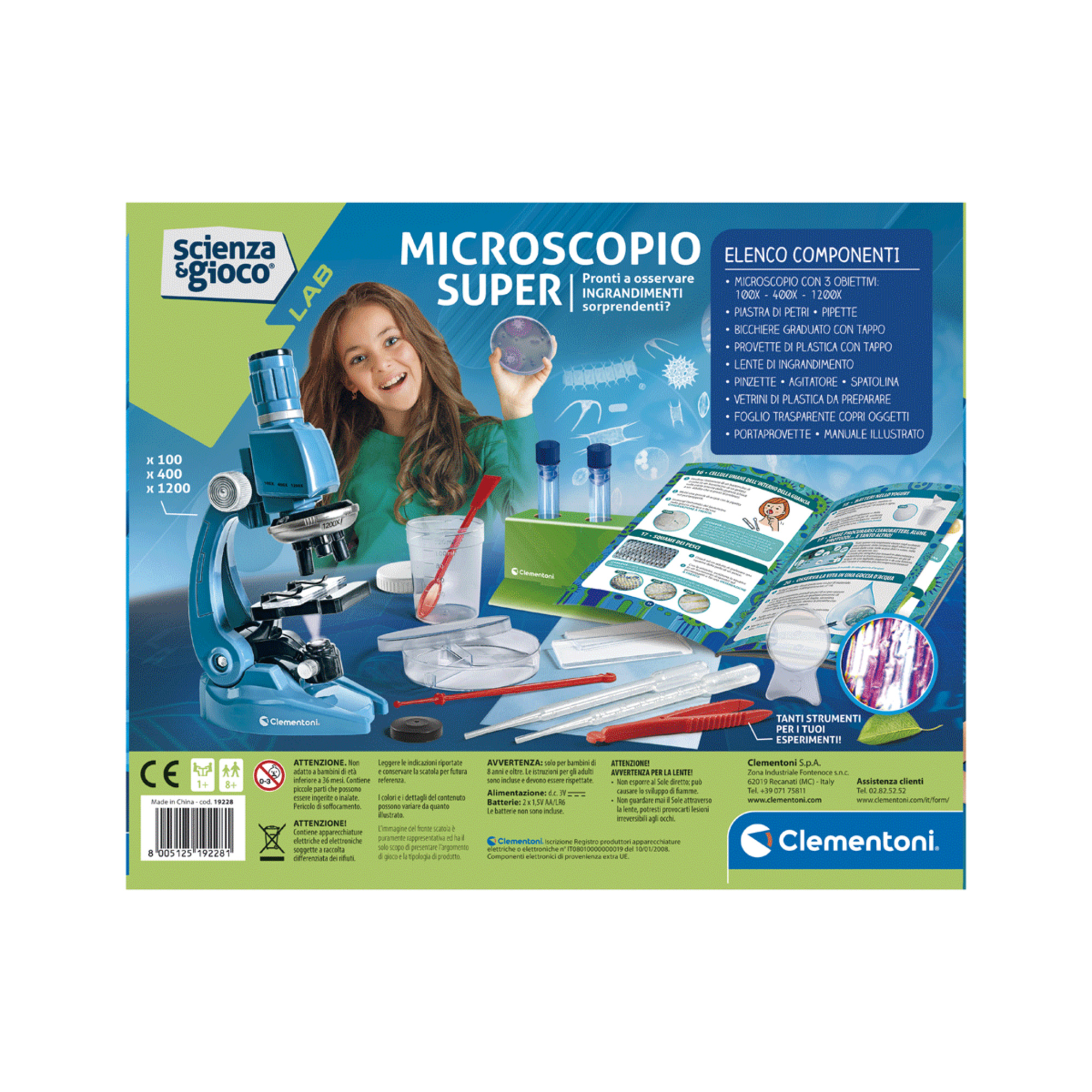 Clementoni - scienza e gioco lab - microscopio super - CLEMENTONI