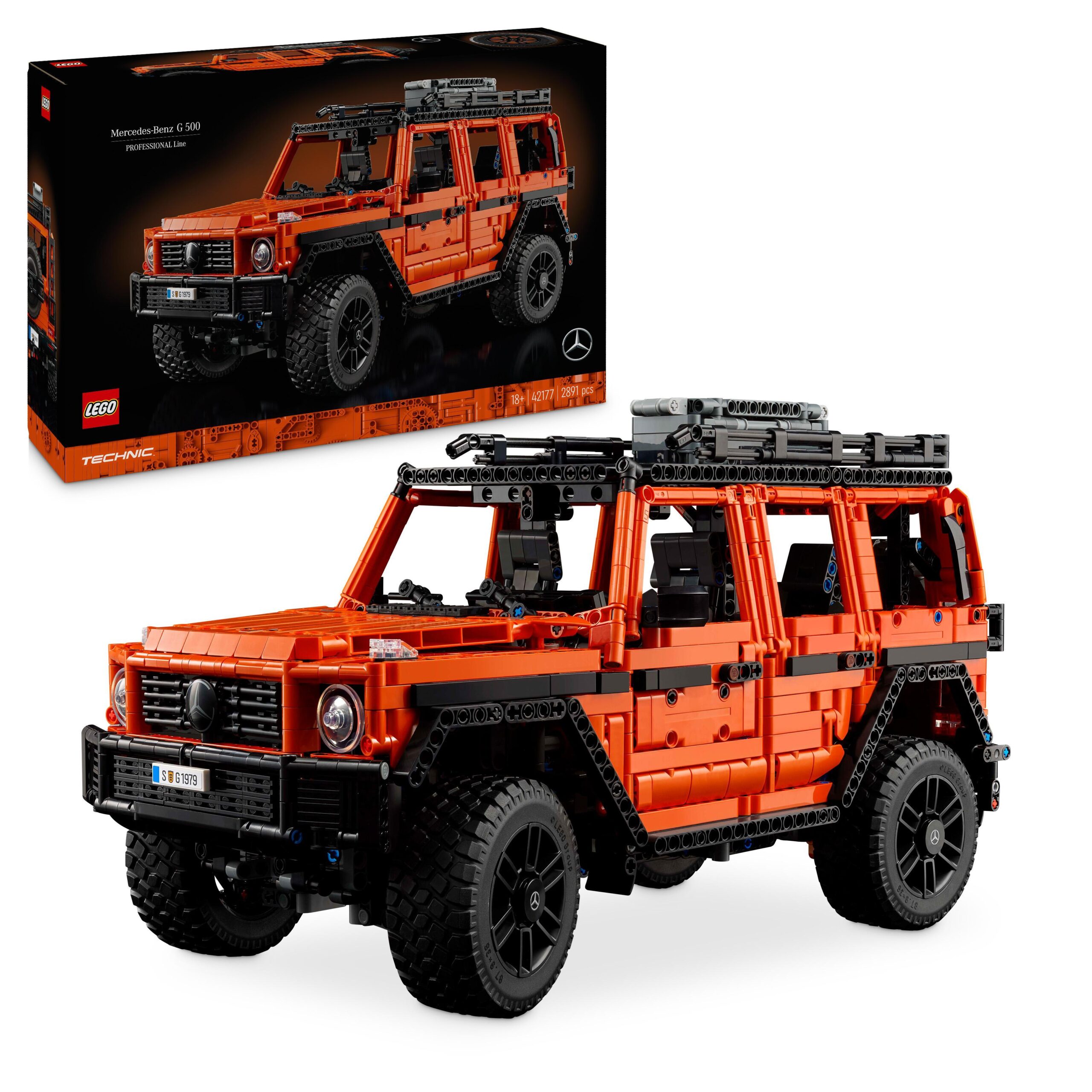 Lego technic 42177 mercedes-benz g 500 professional line, modellino di auto fuoristrada 4x4 da costruire, regalo per adulti - LEGO TECHNIC