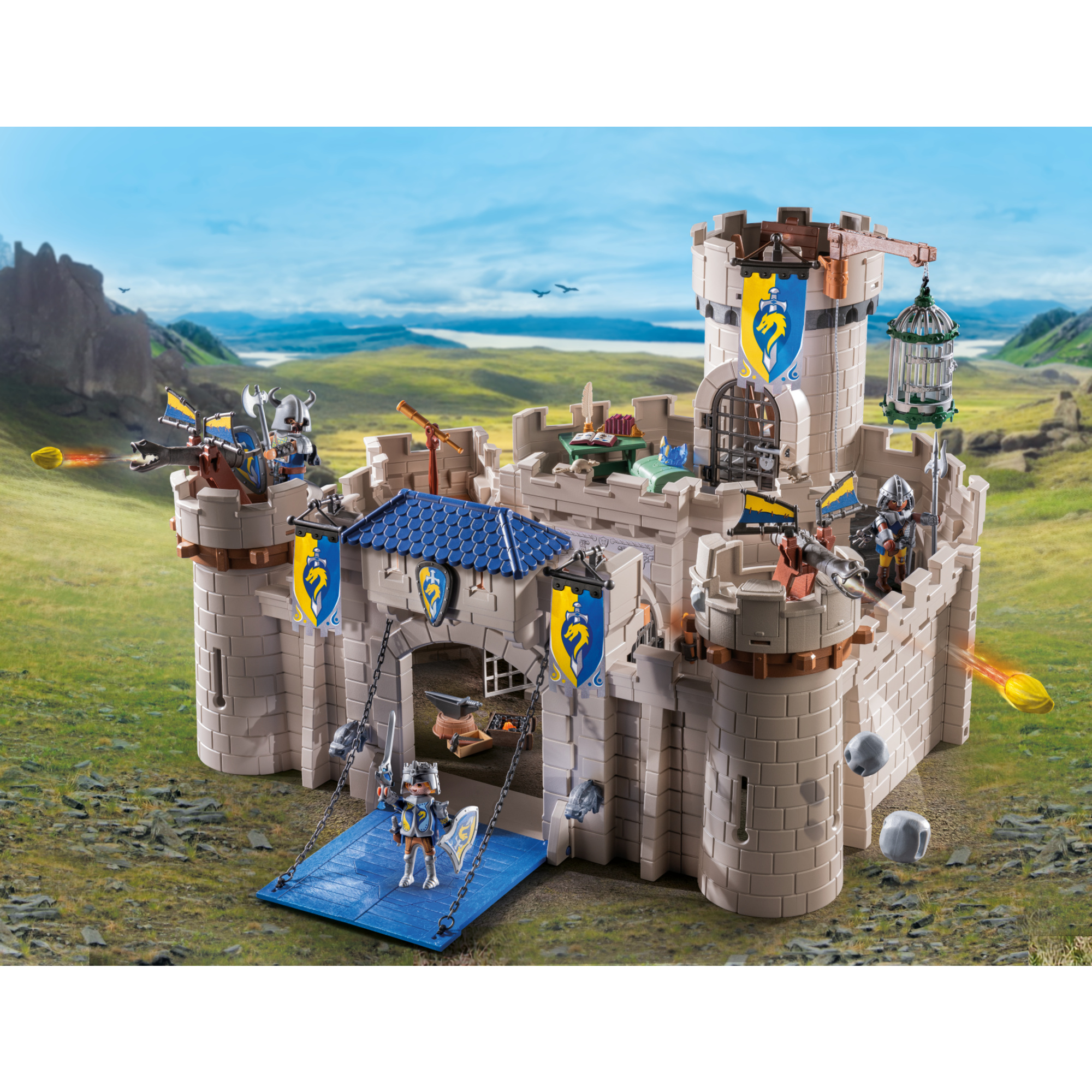 Playmobil novelmore 71642: castello dei cavalieri per bambini dai 4 anni - avventure epiche - Playmobil