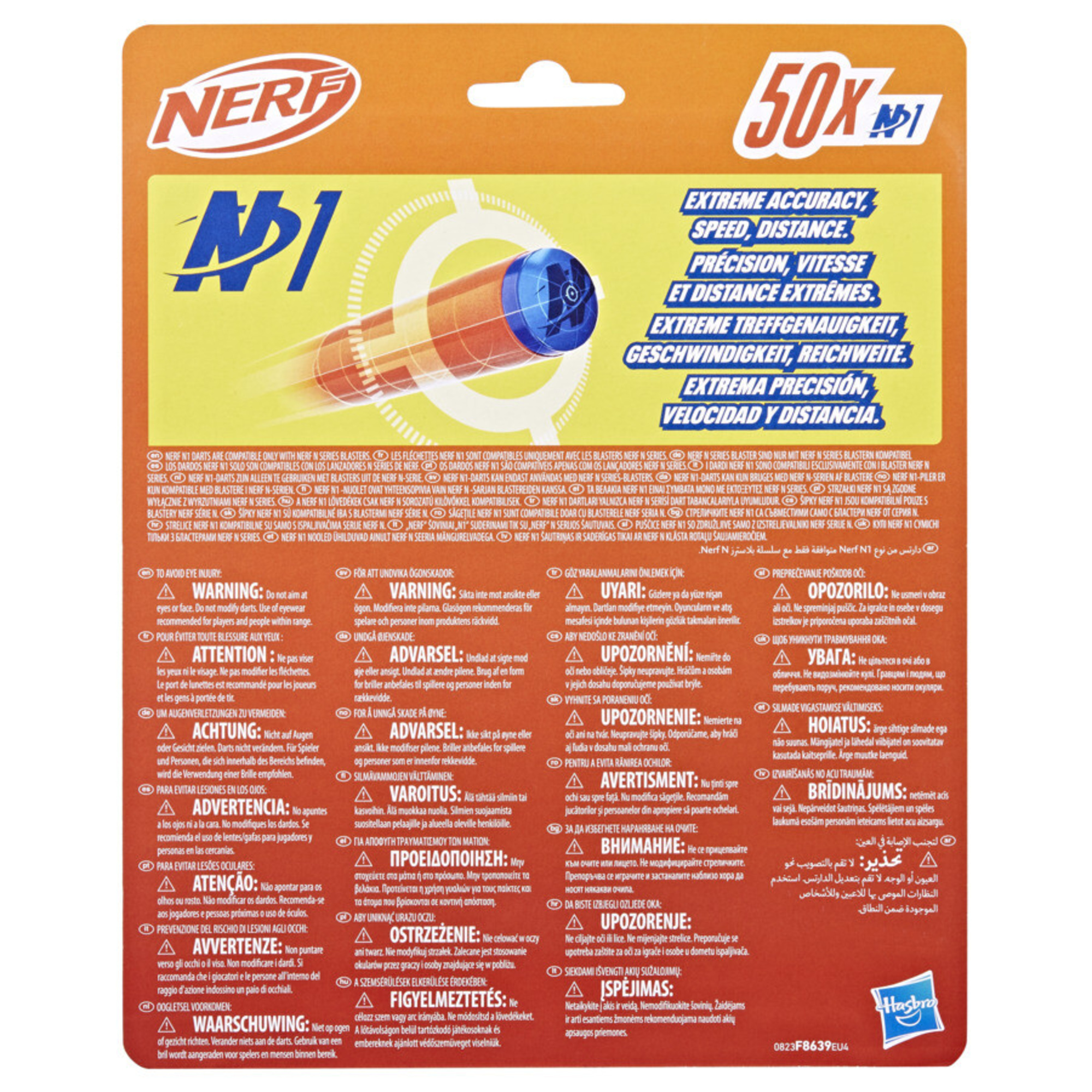 Nerf n-series - dardi nerf n1, confezione da 50 dardi, compatibili solo con blaster nerf n series - NERF