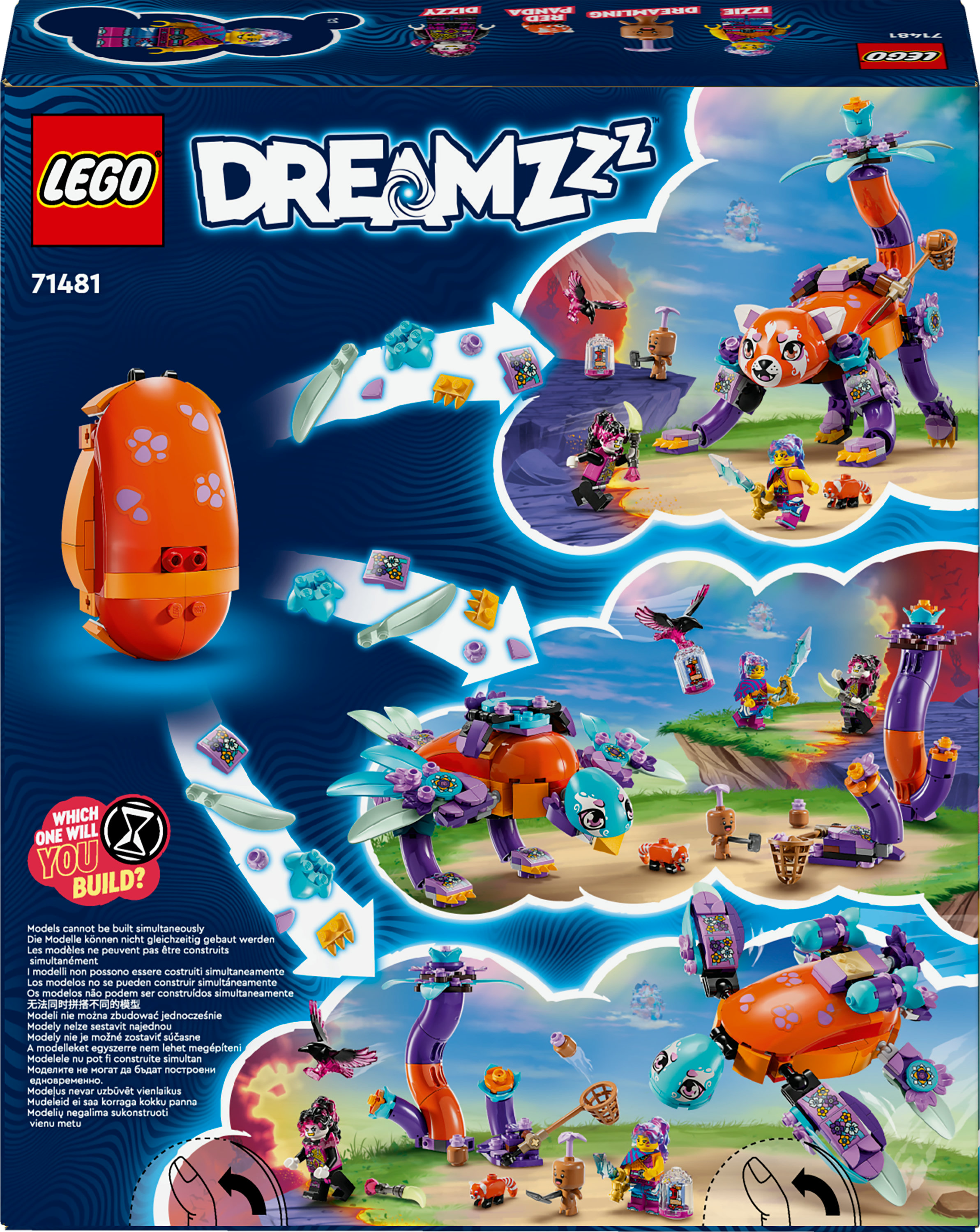 Lego dreamzzz 71481 gli animali da sogno di izzie, uovo magico ricostruibile in 3 figure giocattolo, giochi per bambini 8+ - Lego, LEGO DREAMZZZ