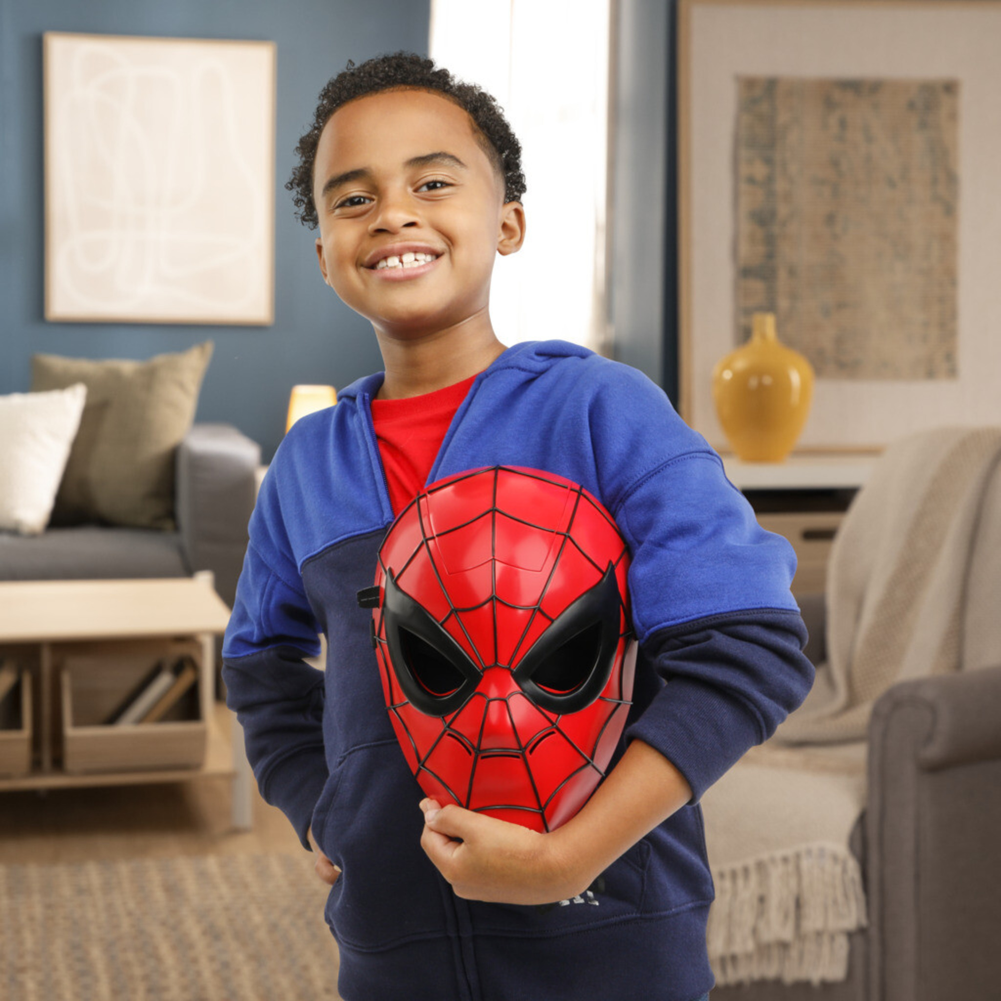 Hasbro marvel spider-man, maschera elettronica, giocattolo per i giochi d'imitazione - Spiderman