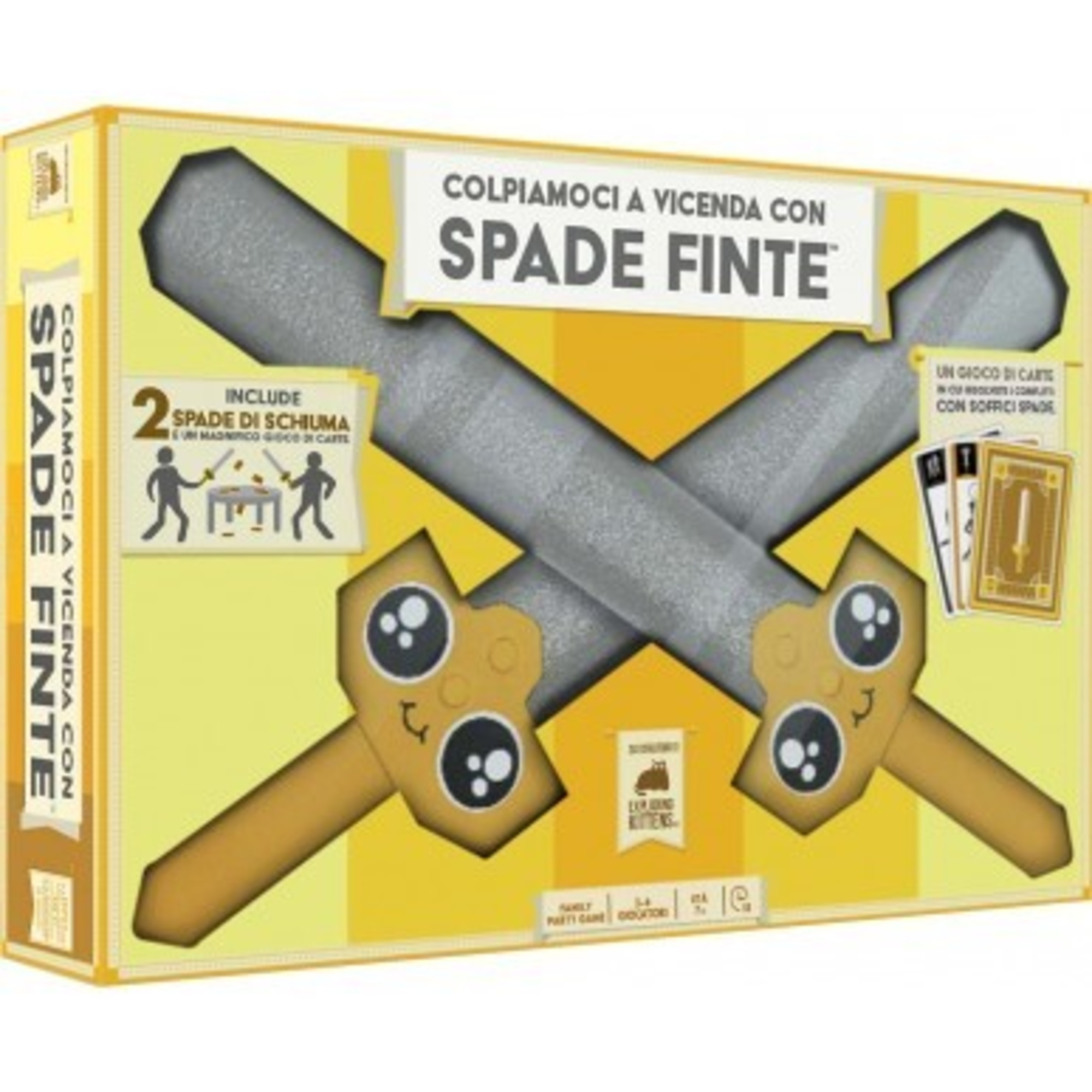 Colpiamoci a vicenda con spade finte - gioco di carte e duelli con spade in gommapiuma - NO BRAND