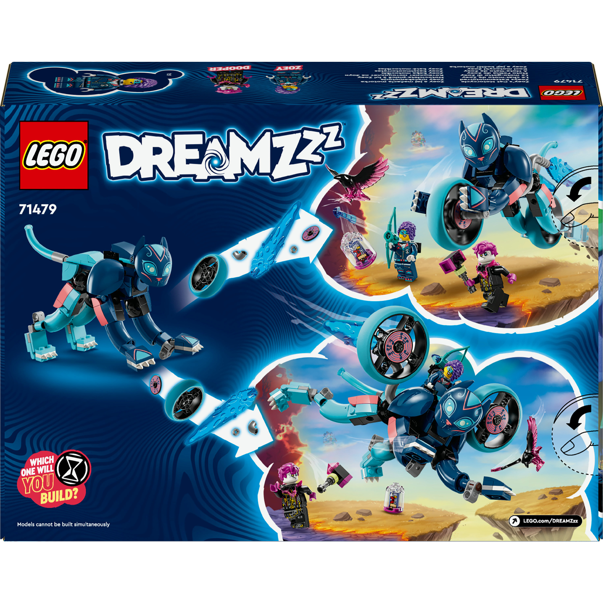 Lego dreamzzz 71479 la moto-gatto di zoey, veicolo giocattolo da costruire in 2 modi, giochi per bambini 7+, regalo creativo - LEGO DREAMZZZ