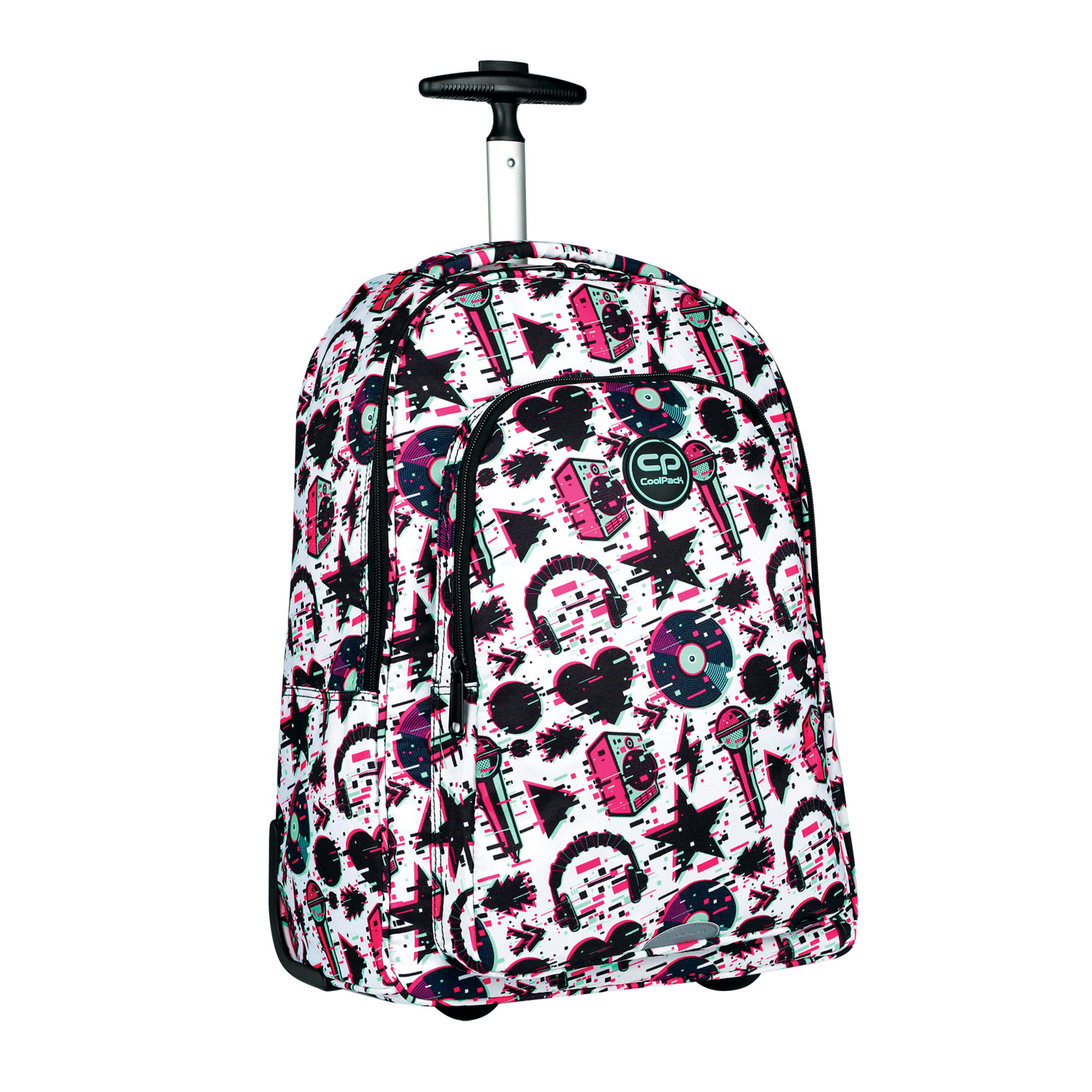 Trolley scuola coolpack transporter music forever: comparto grande, waterproof, antishock - 44x33x26 cm - Coolpack
