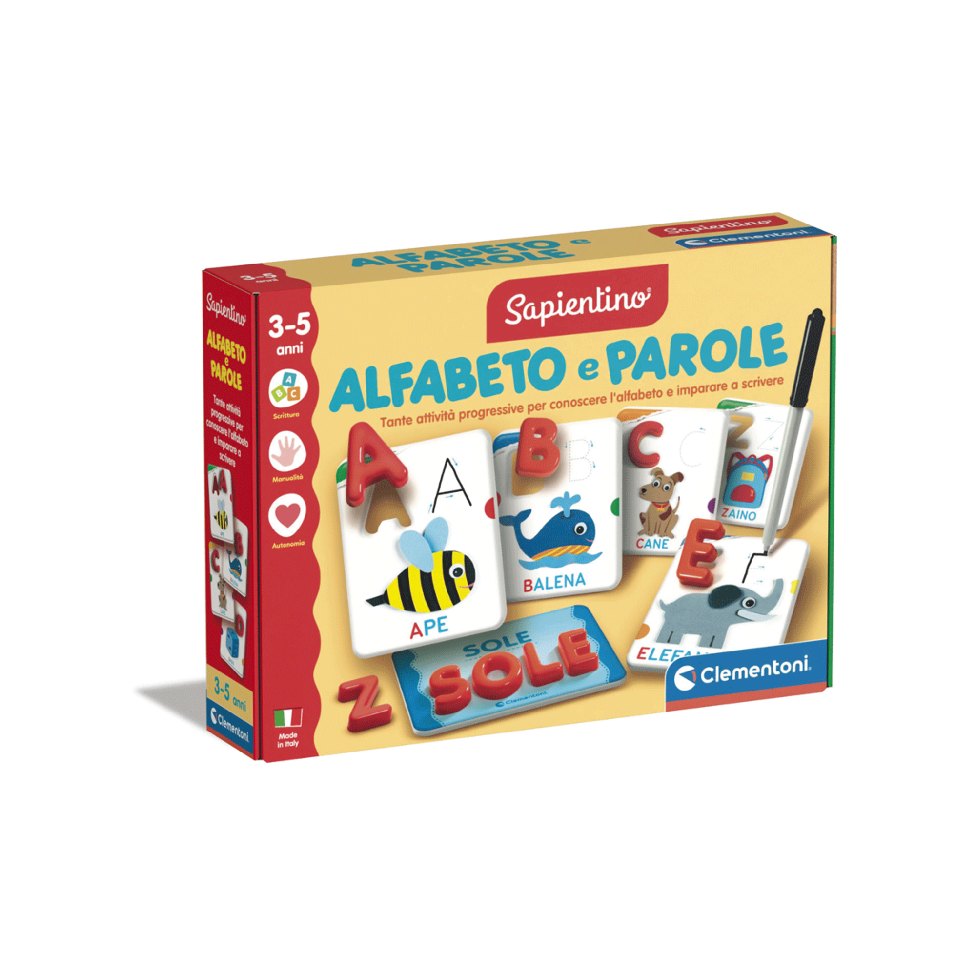 Sapientino - il kit educativo perfetto per insegnare l'alfabeto ai bambini - SAPIENTINO