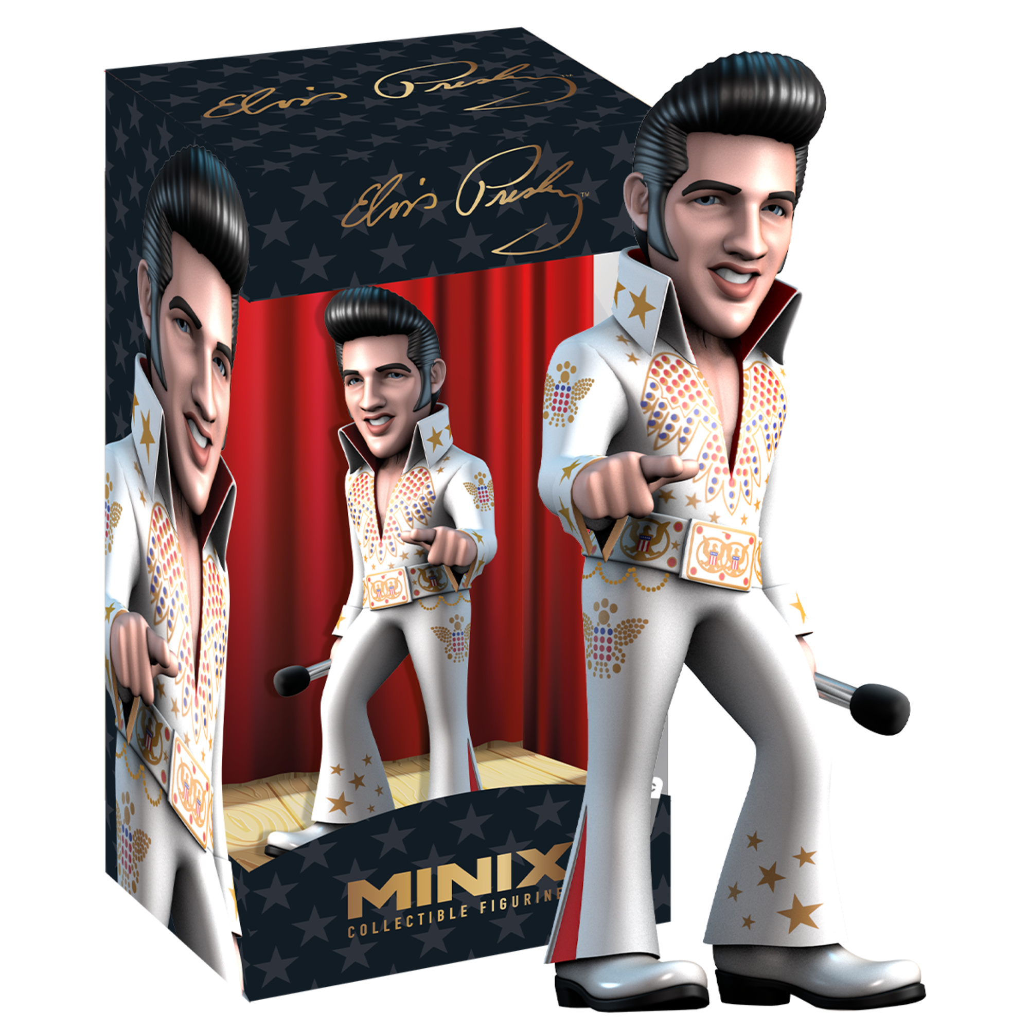 Minix collectible figurines - elvis - elvis white - 