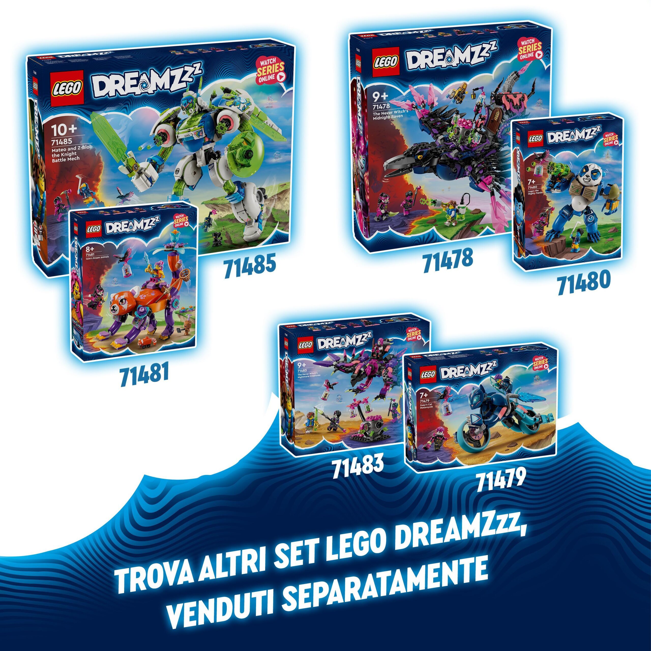 Lego dreamzzz 71484 dinosauro robot c-rex di cooper, action figure di t.rex giocattolo trasformabile, giochi per bambini 9+ - LEGO DREAMZZZ