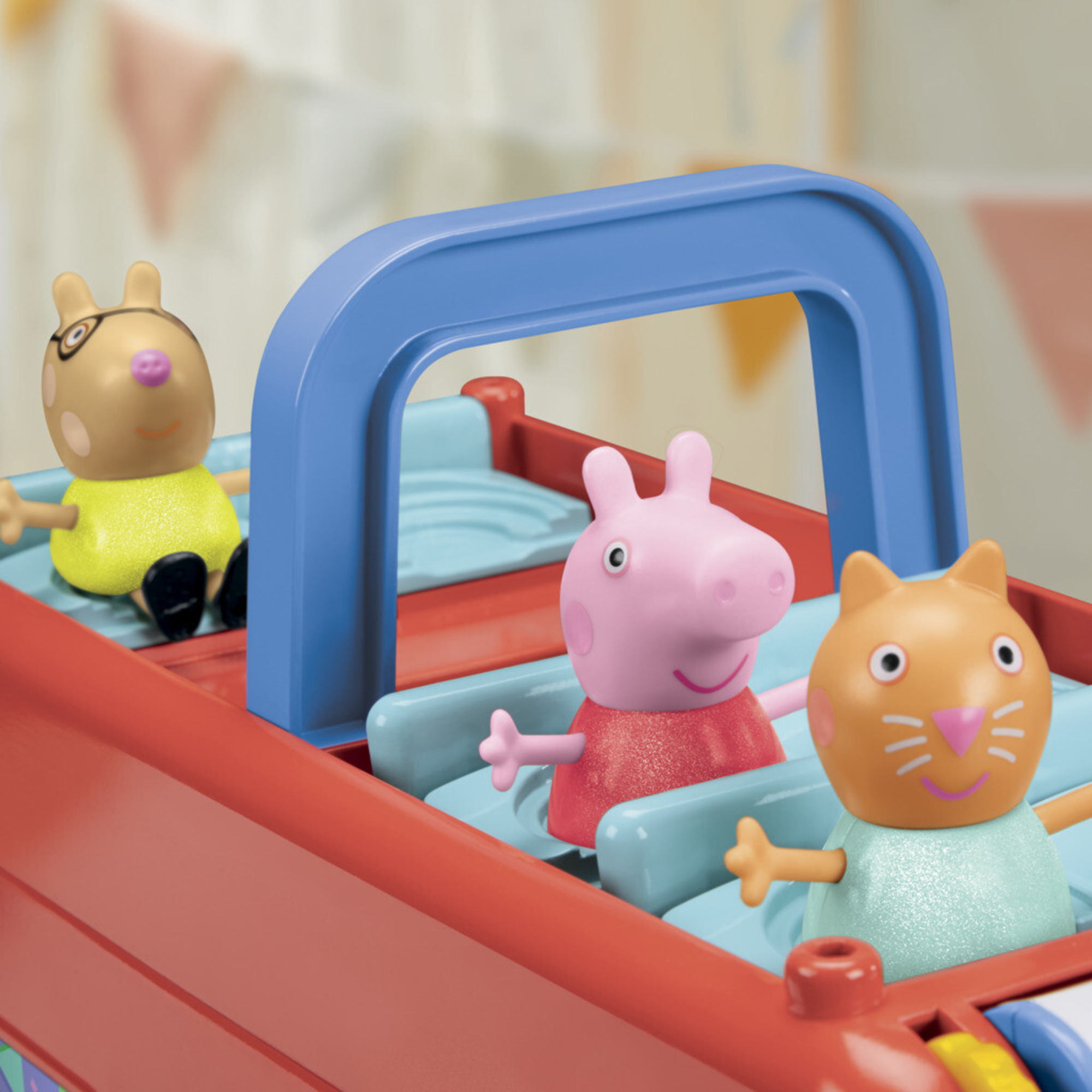 Peppa pig - 2 in 1 party bus, playset con bus di peppa pig 2 in 1 - PEPPA PIG