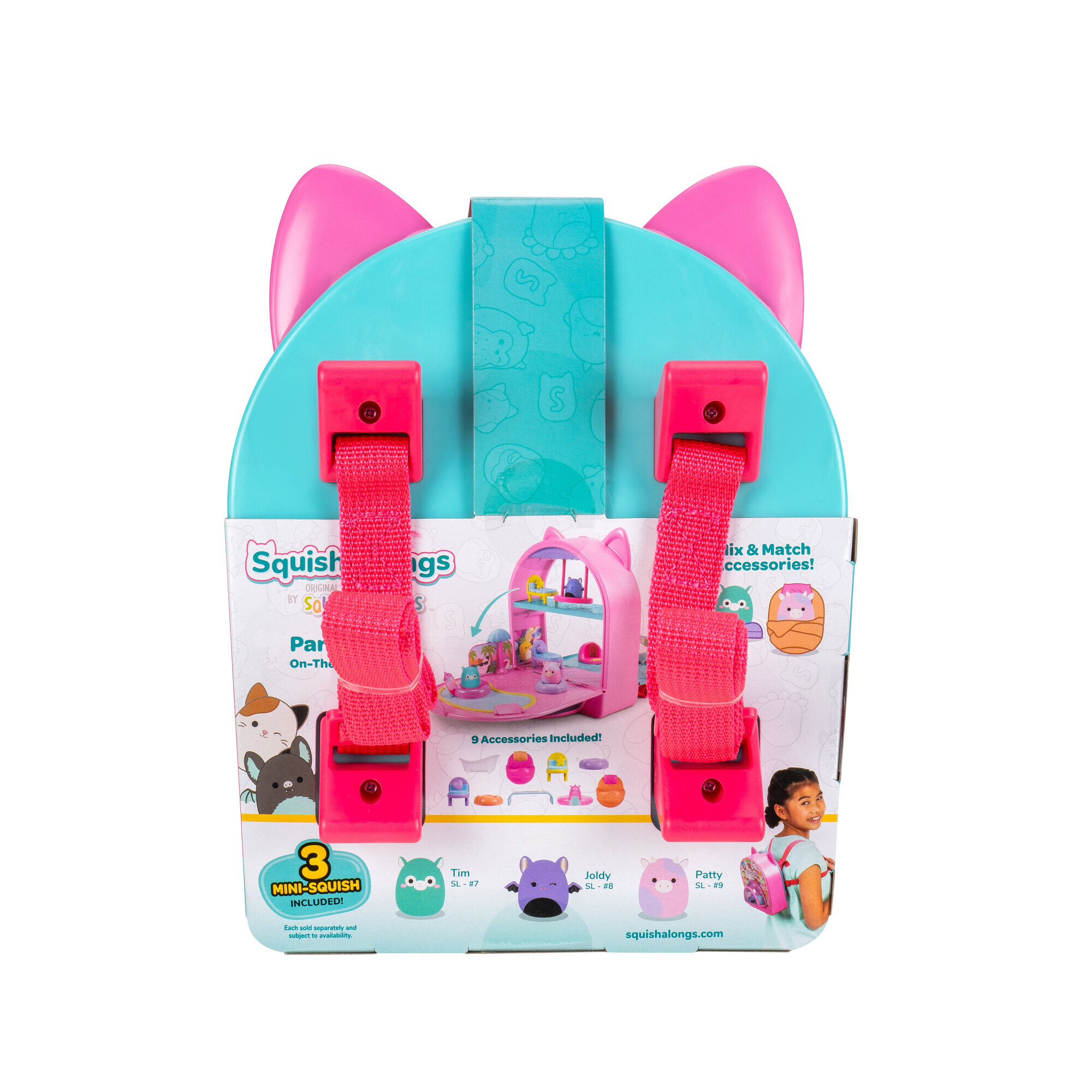 Squish a long playset trasformabile con accessori e 3 personaggi - 