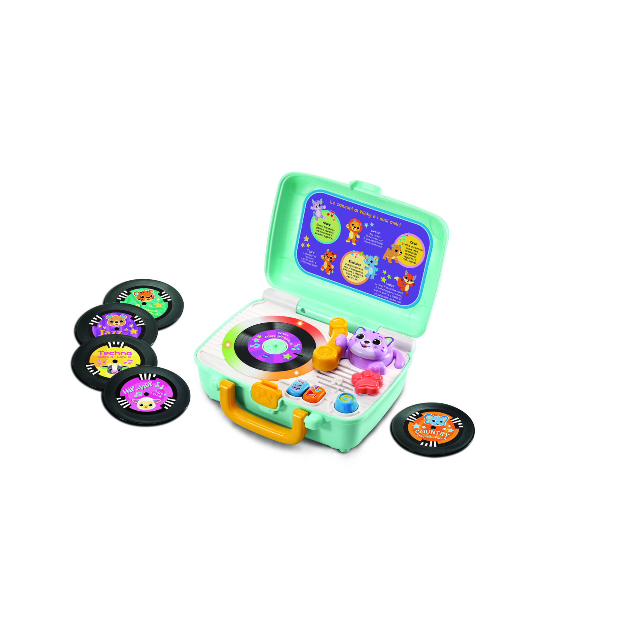 Vtech - divertiamoci con la musica di wisky, il primo giradischi per bambini! - VTECH