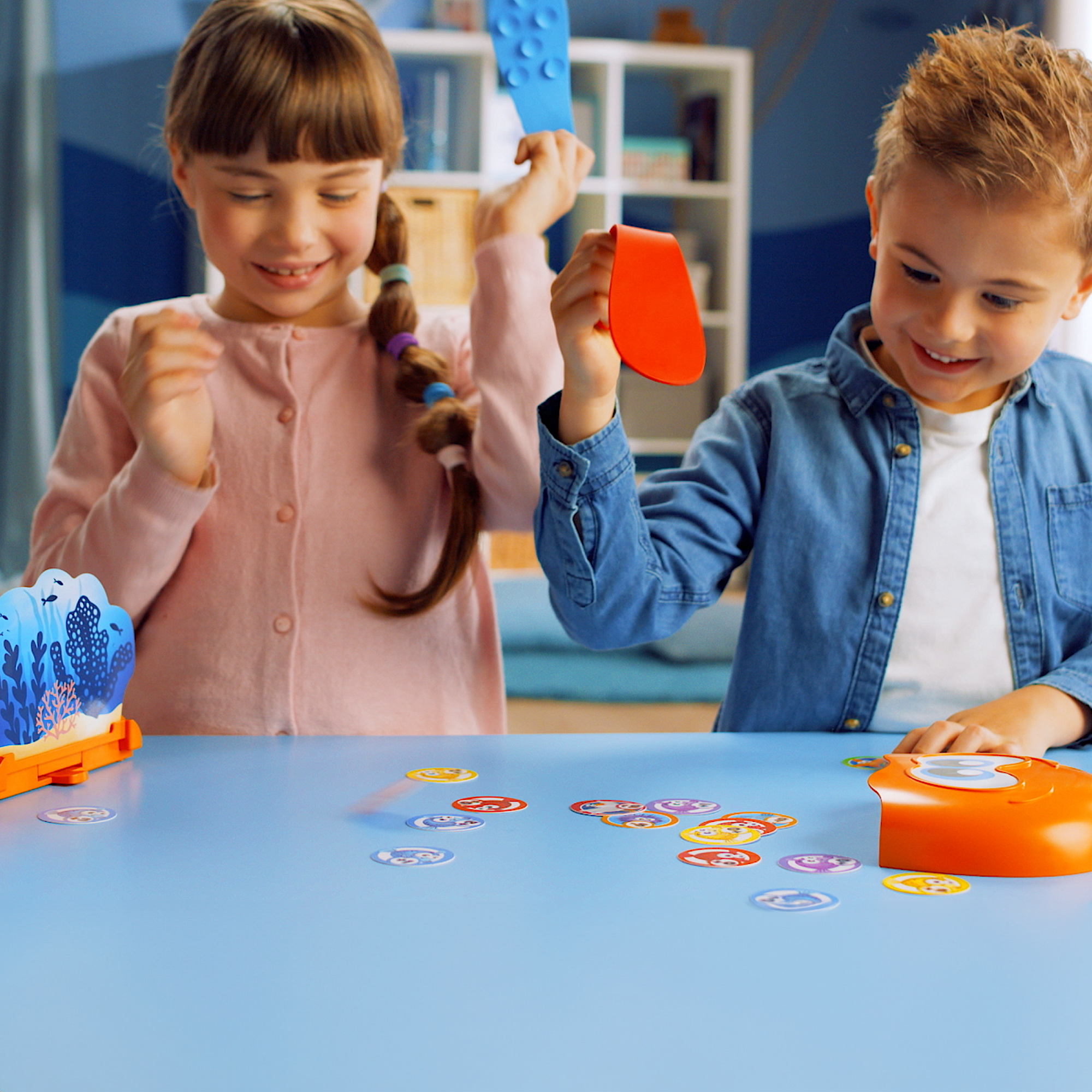 Marino il polpo giocherellone: divertiti con il gioco di acchiappare i pesciolini - gioco da tavolo per tutta la famiglia - 