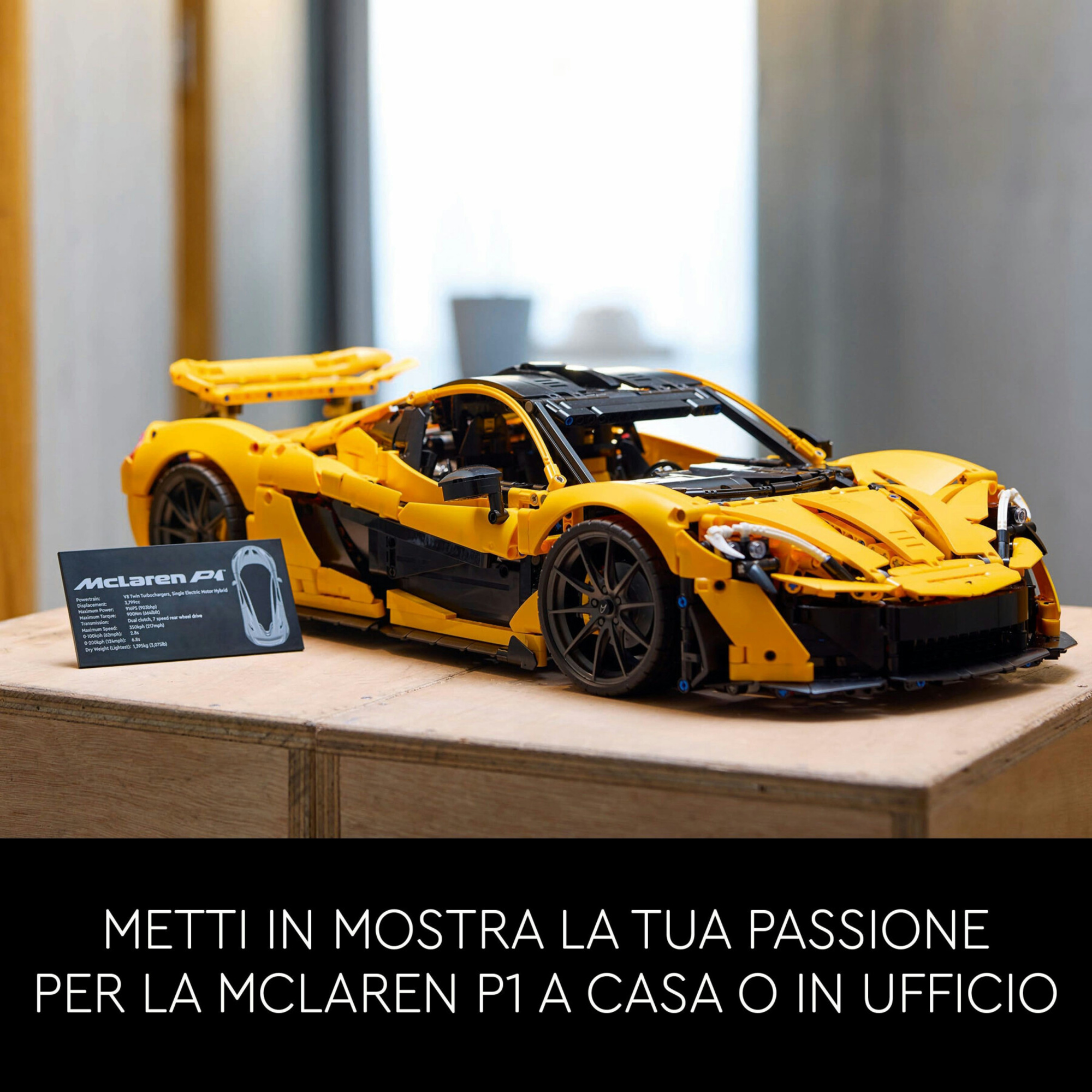 Lego technic 42172 mclaren p1 modellino di auto sportiva da costruire, hobby creativo per adulti, regalo per uomo o donna - LEGO TECHNIC