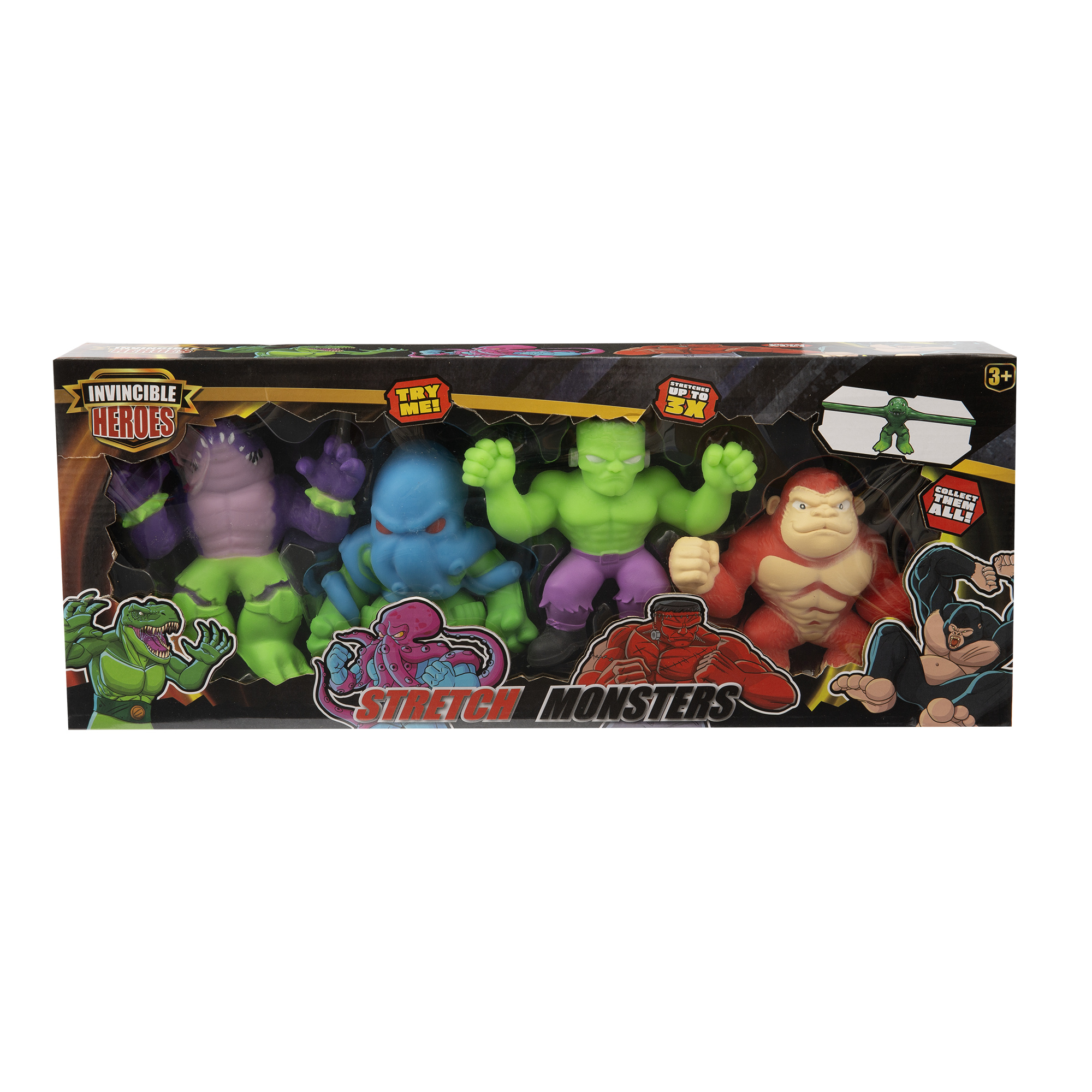 Stretchy monsters 4in1 - gioco elastico, allungabile e divertente per tutti! - INVINCIBLE HEROES