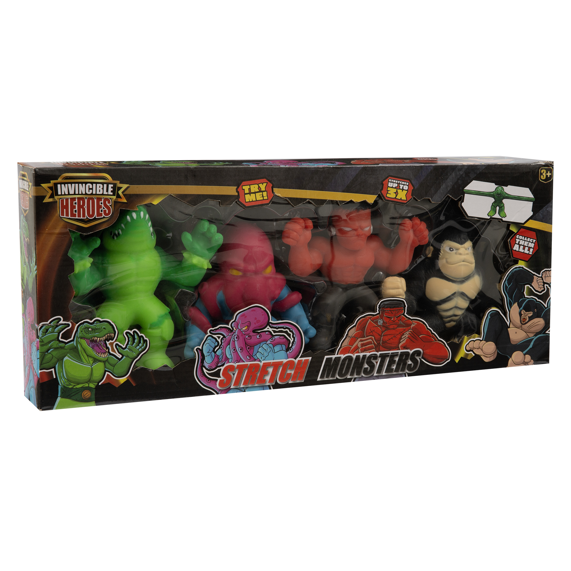 Stretchy monsters 4in1 - gioco elastico, allungabile e divertente per tutti! - INVINCIBLE HEROES