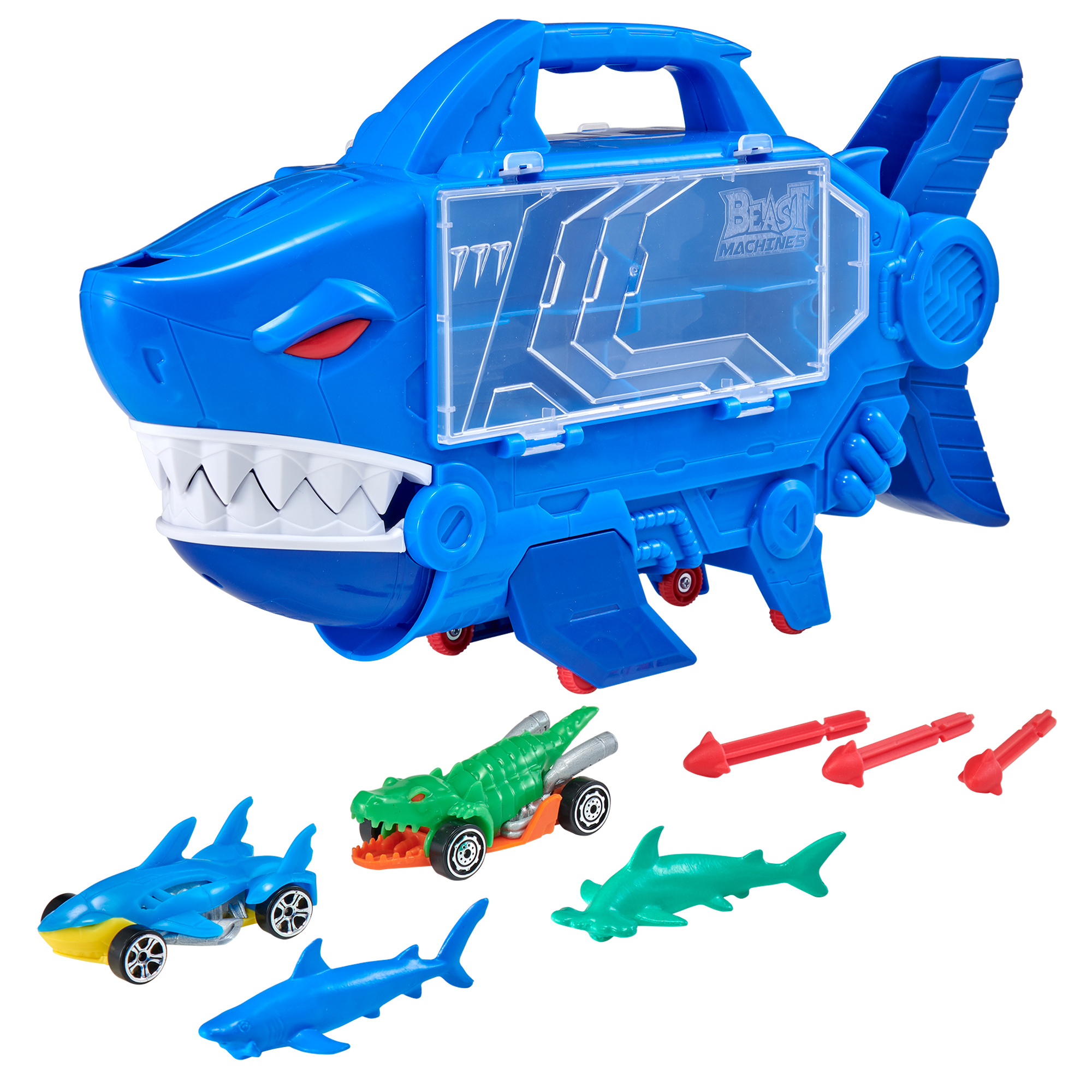 Shark destroyer beast machines - 3 macchinine, ruote veloci e missile lanciabile - motor&co - MOTOR & CO.