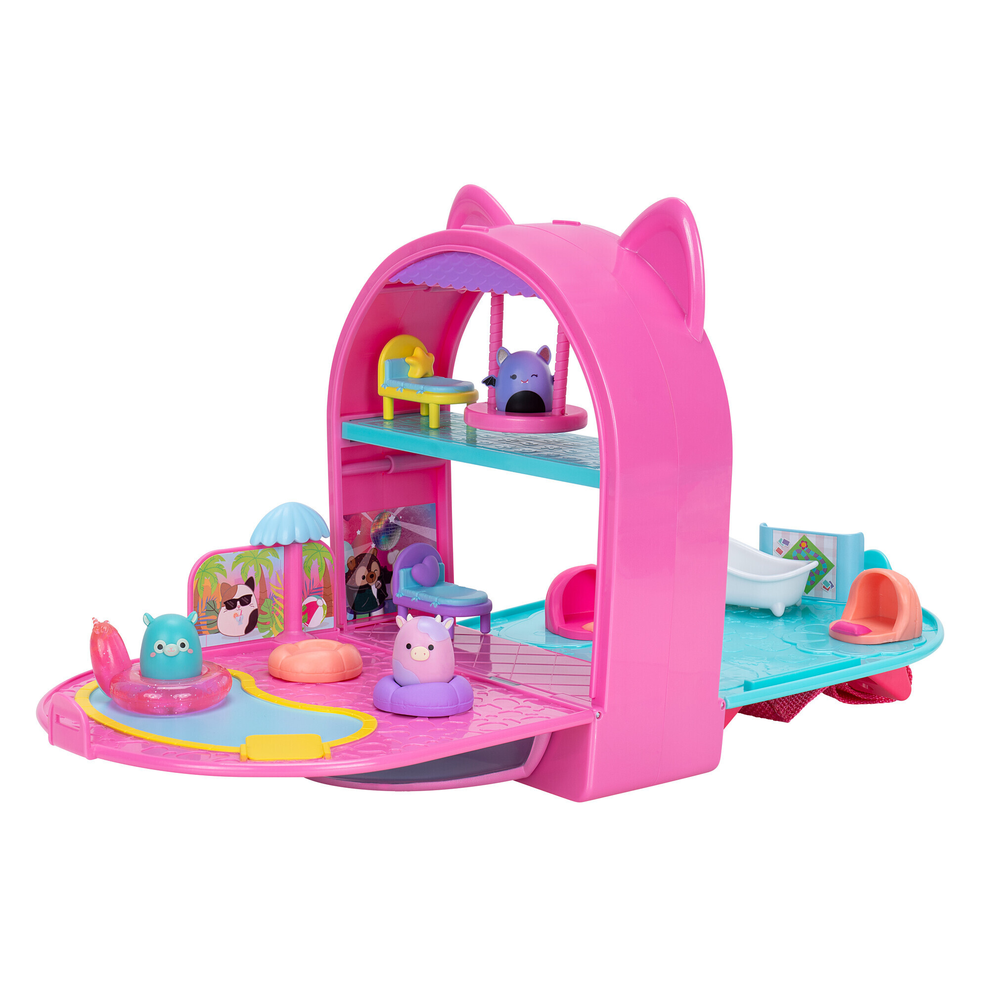 Squish a long playset trasformabile con accessori e 3 personaggi - 