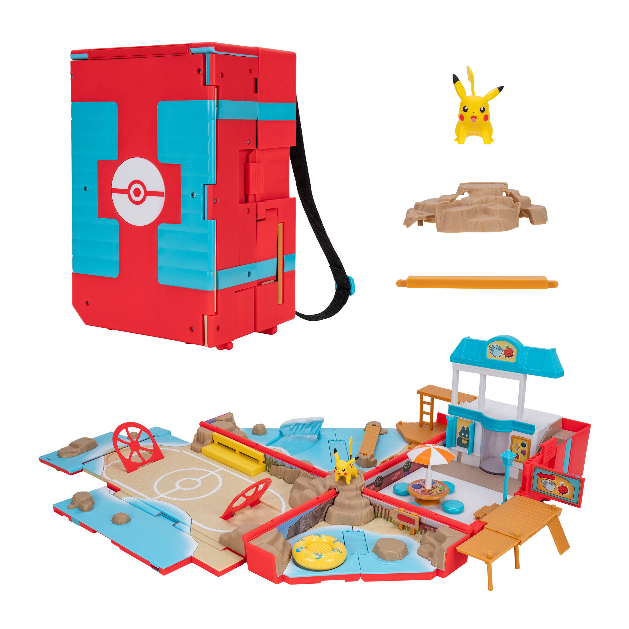 Pokémon playset arena battle beach con personaggio esclusivo - POKEMON